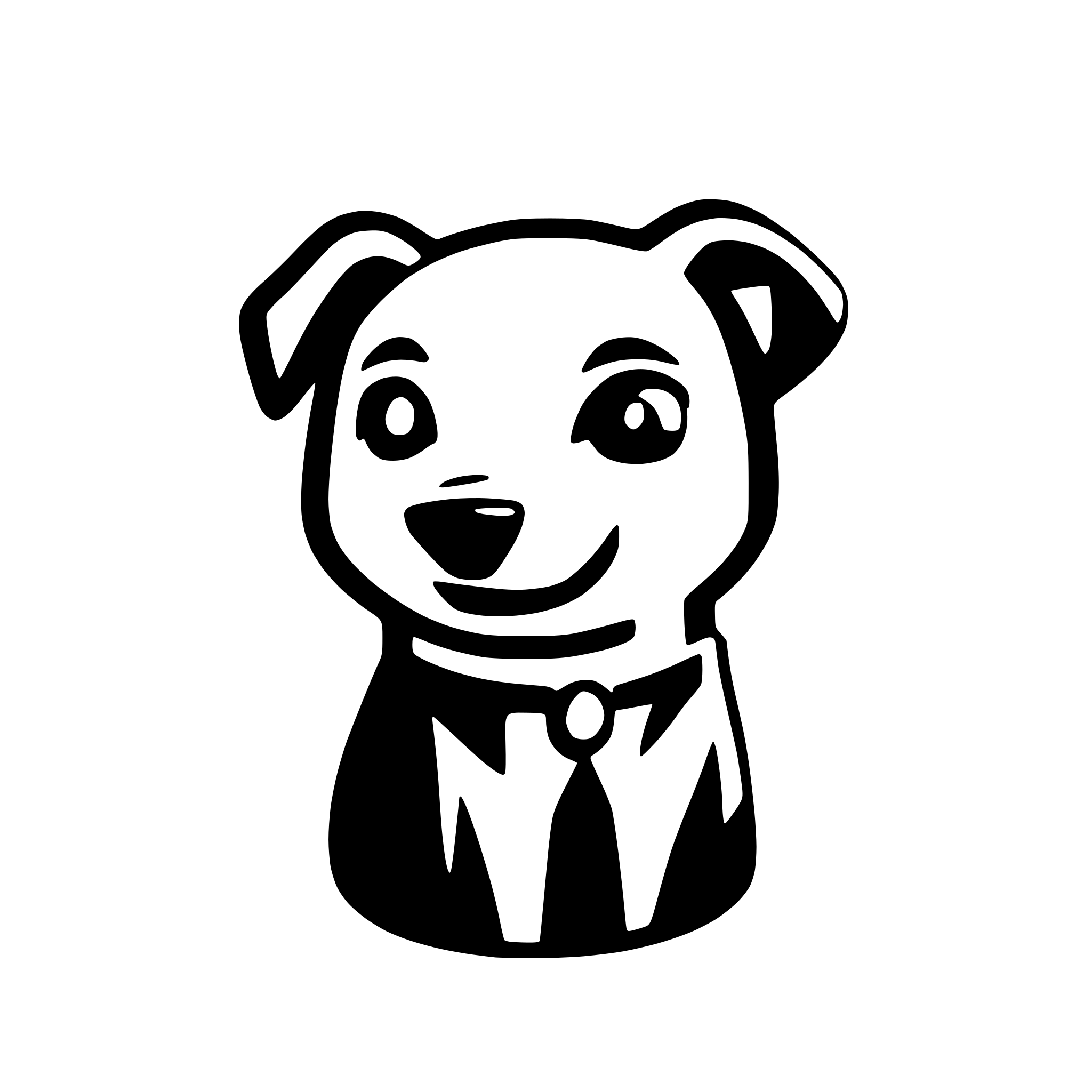 AI-generated SVG of a dog