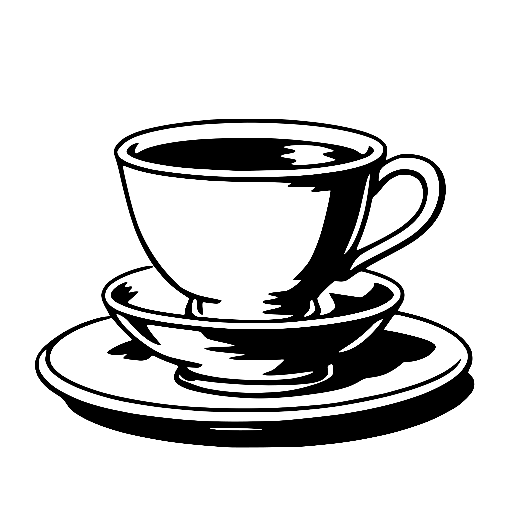 AI-generated SVG of a saucer