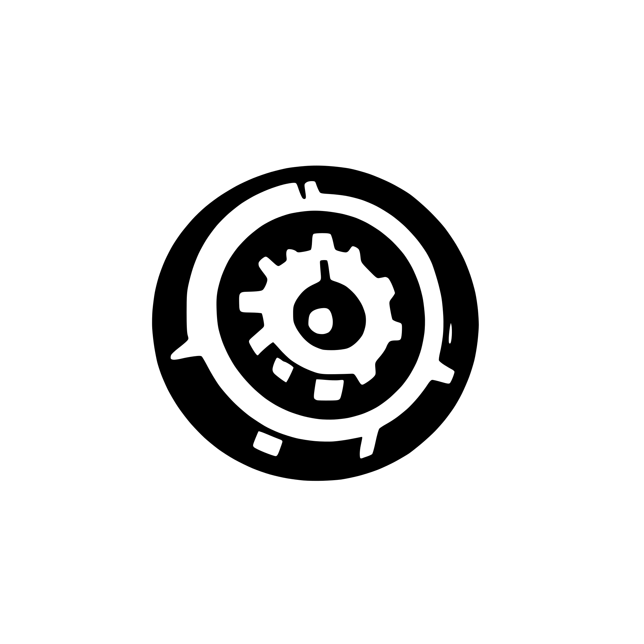 AI-generated SVG of 'simple 2d gear icon'