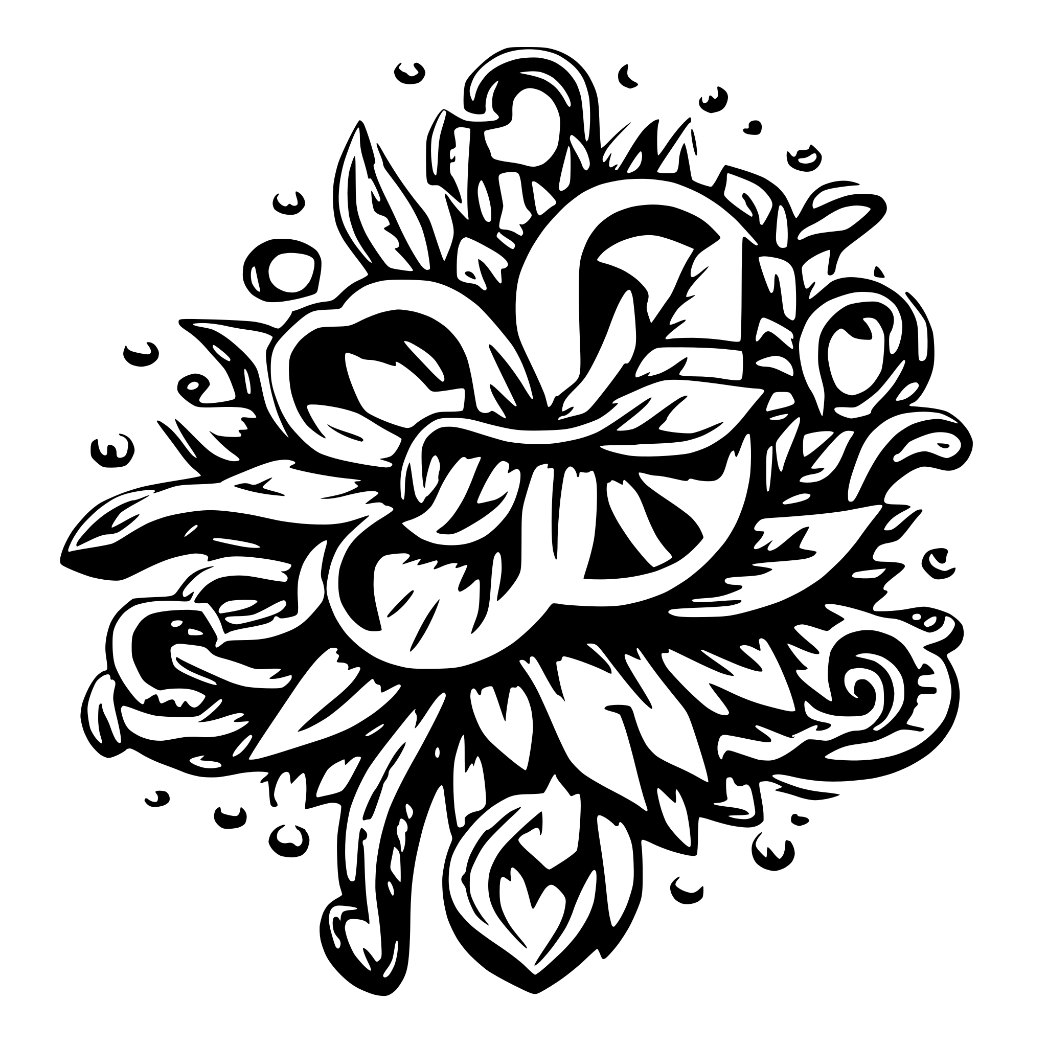 AI-generated SVG of a love