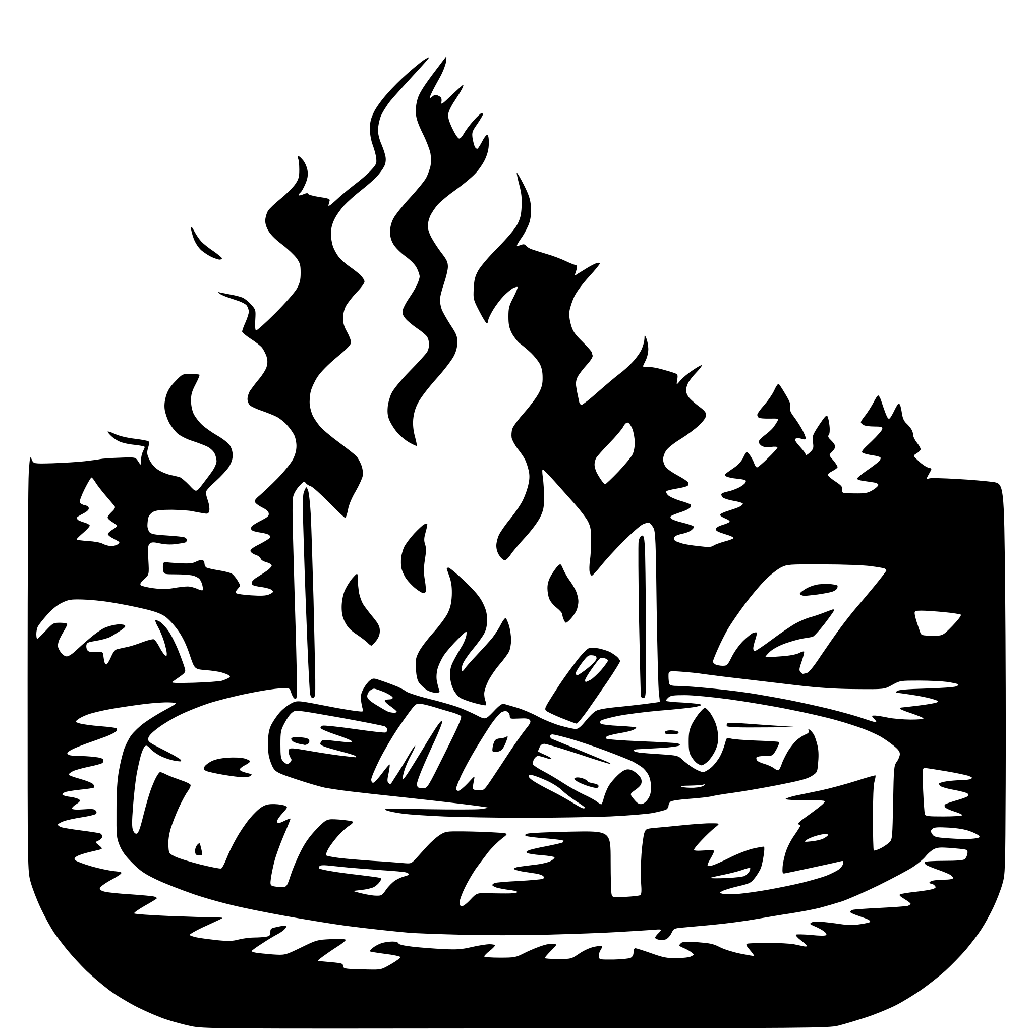 AI-generated SVG of 'campfire'