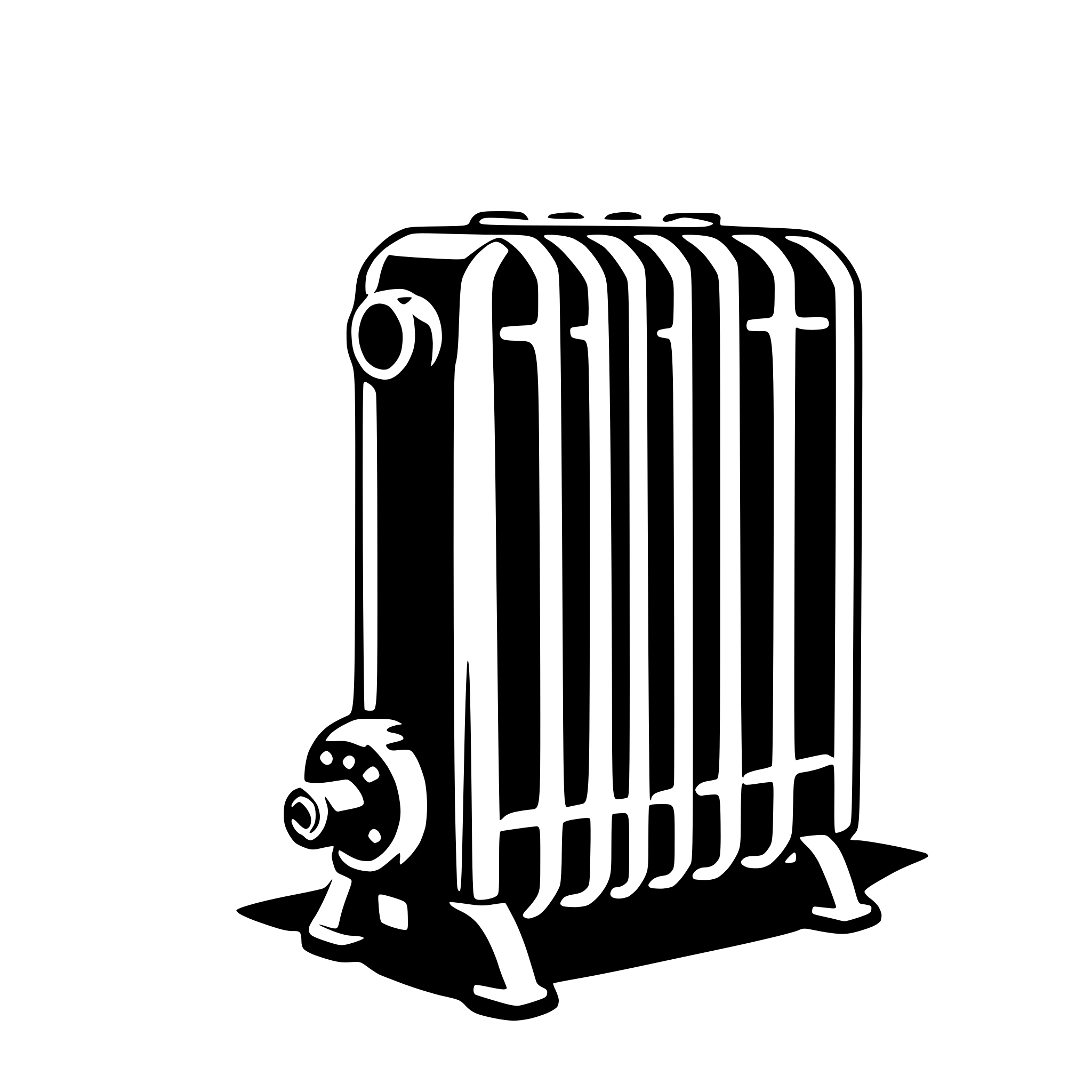 AI-generated SVG of a radiator