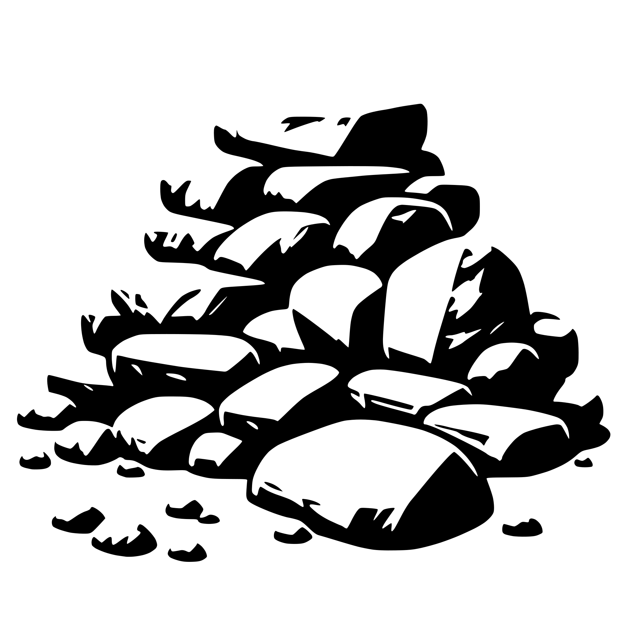AI-generated SVG of a Huge pile of stones