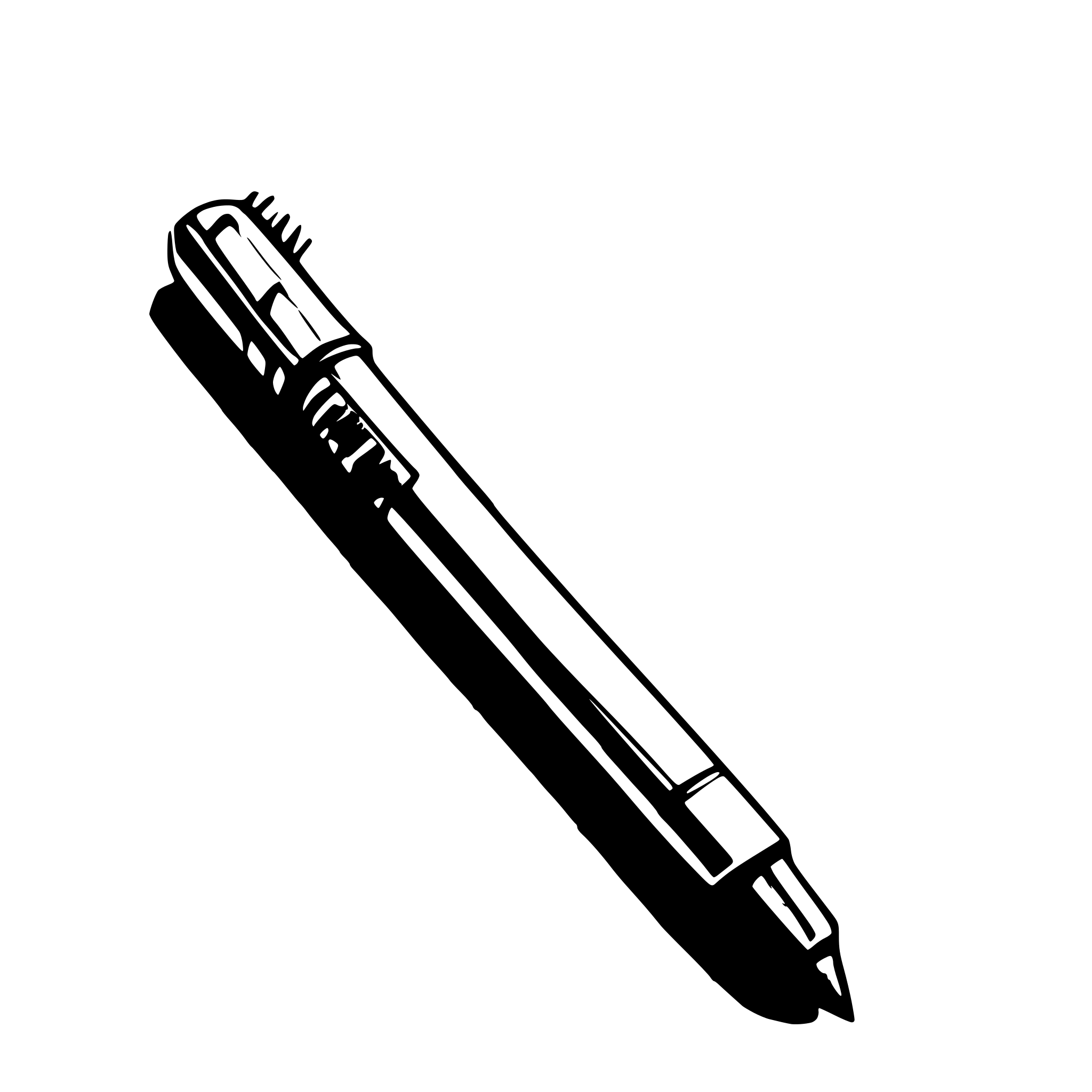 AI-generated SVG of a Mechanical Pencil - Classic click-action mechanical pencil.