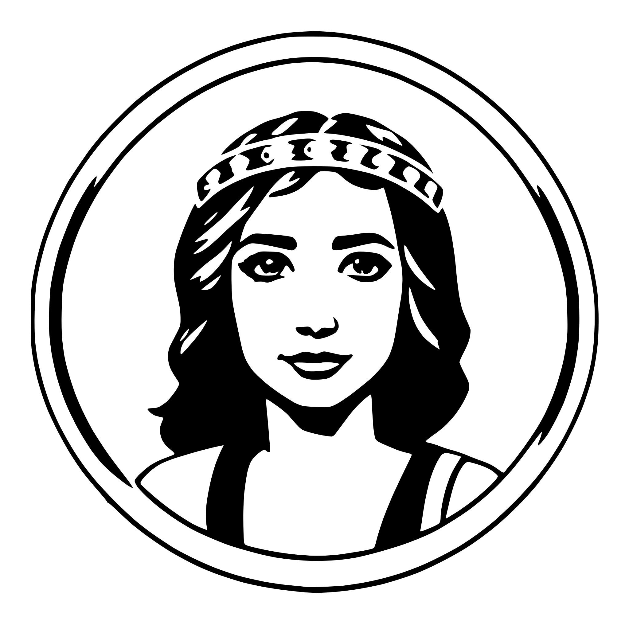 AI-generated SVG of 'circlet'