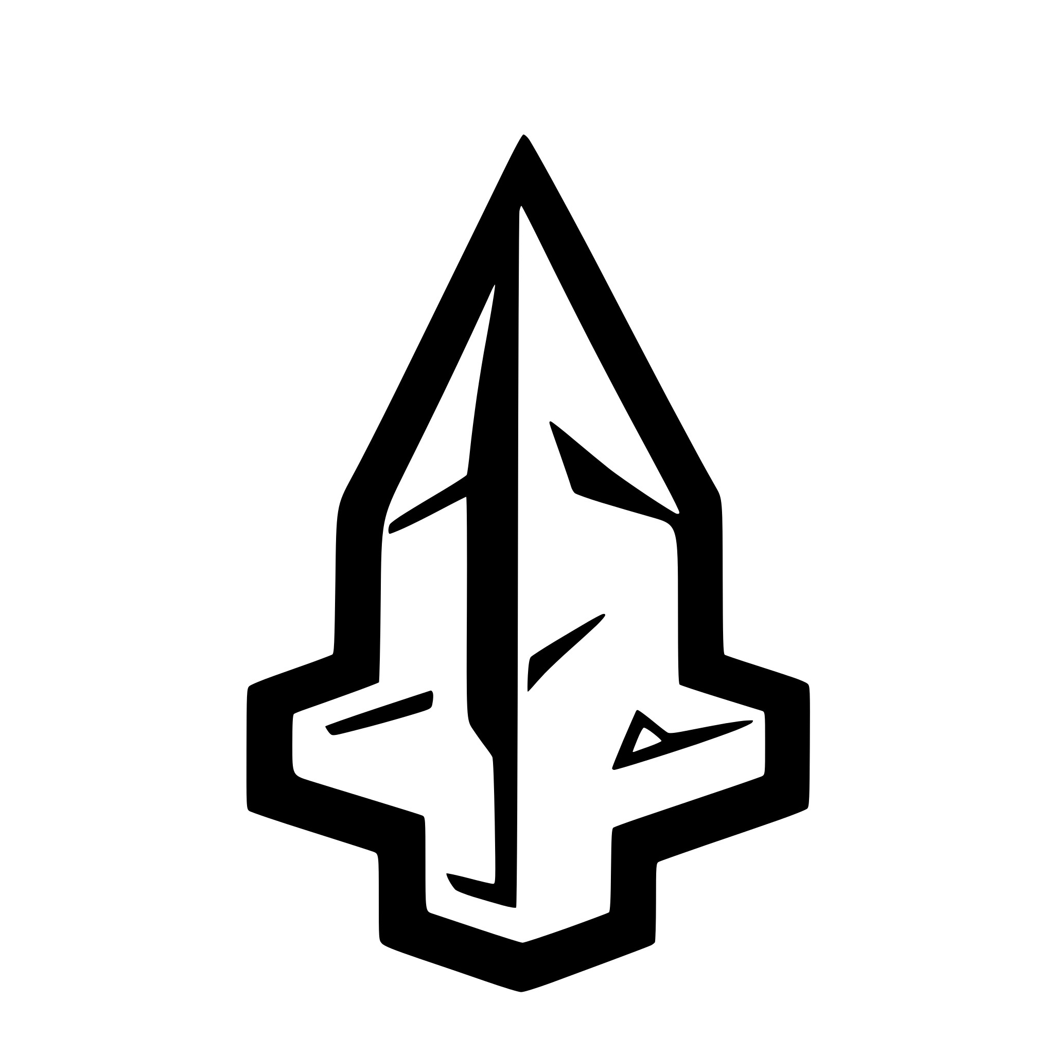 AI-generated SVG of a geometric arrow pointing upwards