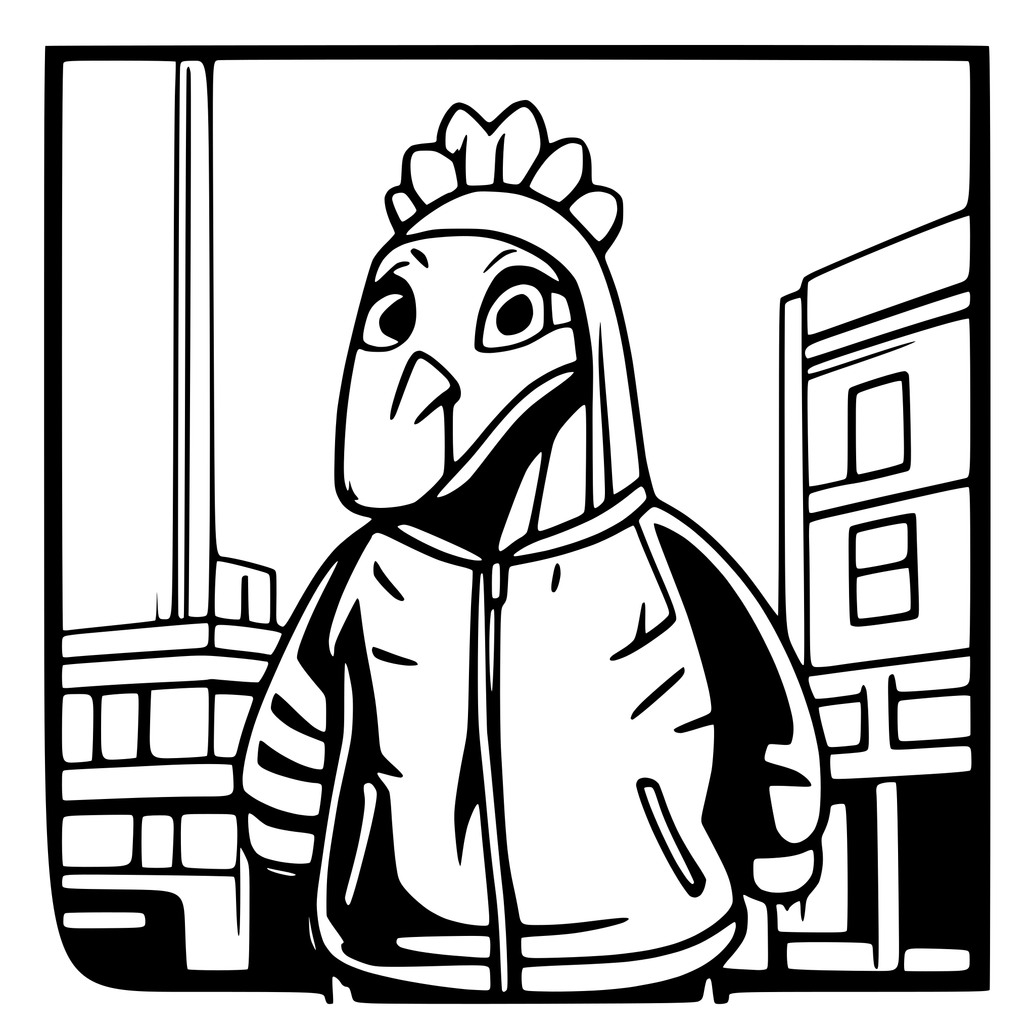 AI-generated SVG of a create a  unique thanksgiving image of a turkey wearing a hoodie and sweatpants in an urban style with his arms folded