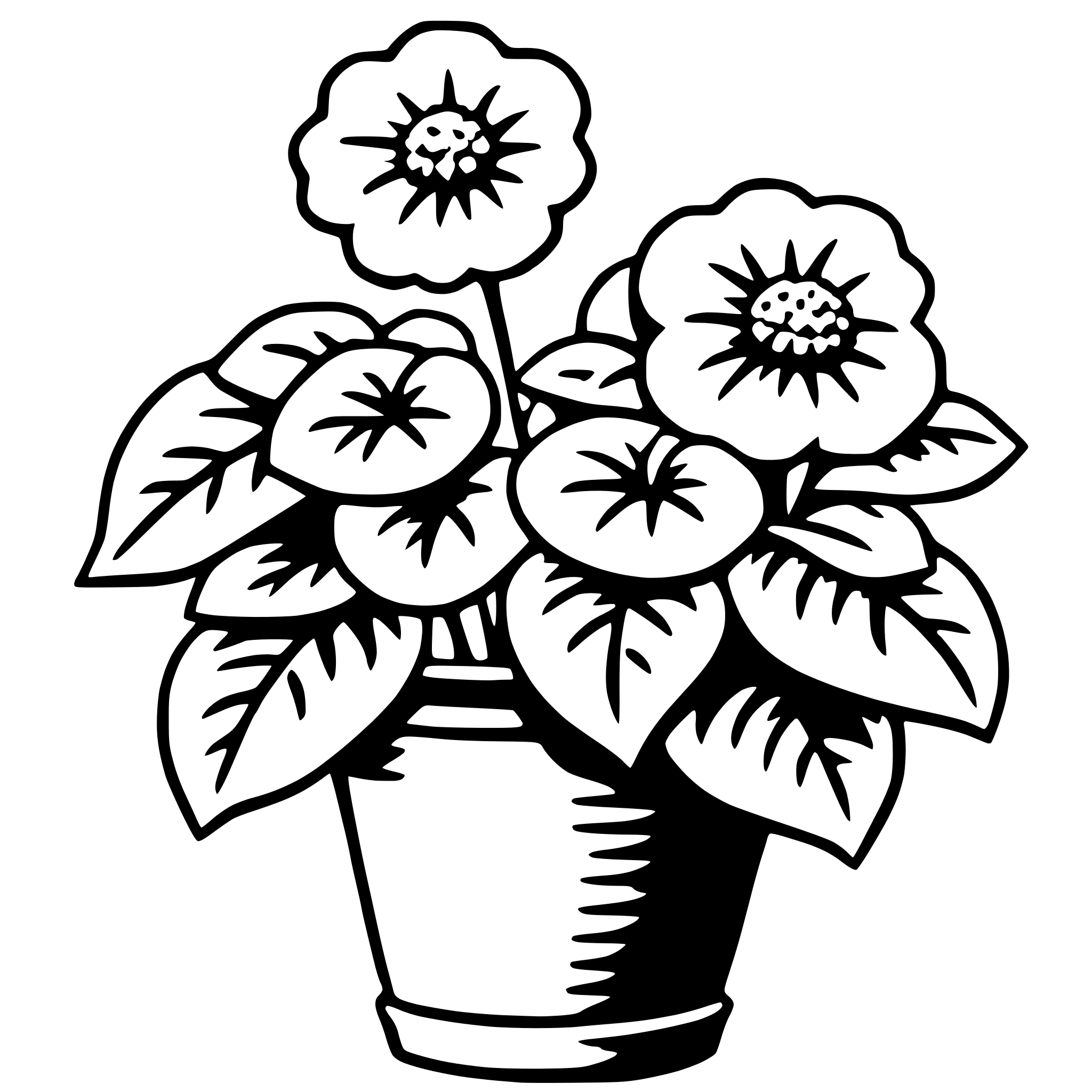 AI-generated SVG of 'begonia'