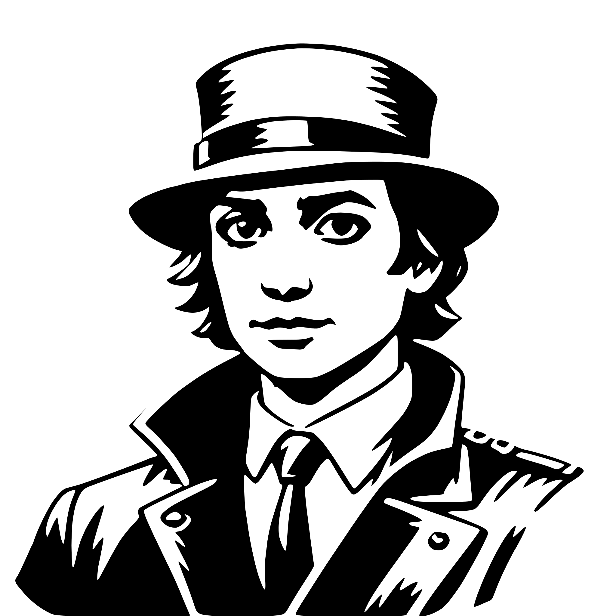 AI-generated SVG of a detective