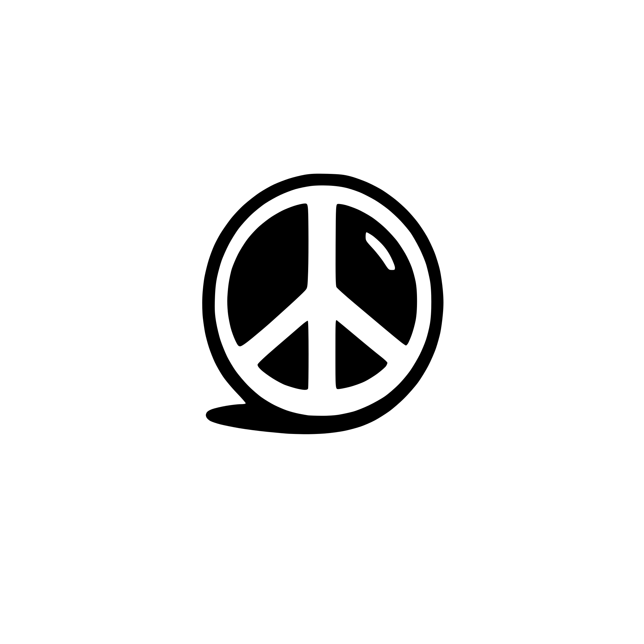 AI-generated SVG of a peace in protest