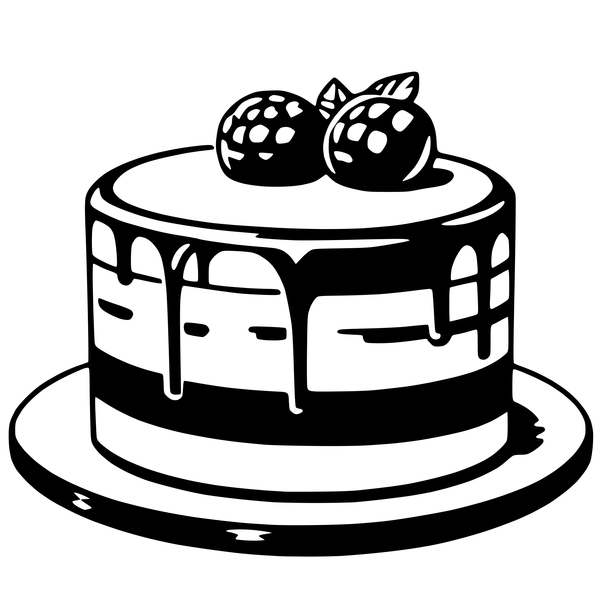 AI-generated SVG of 'cake'