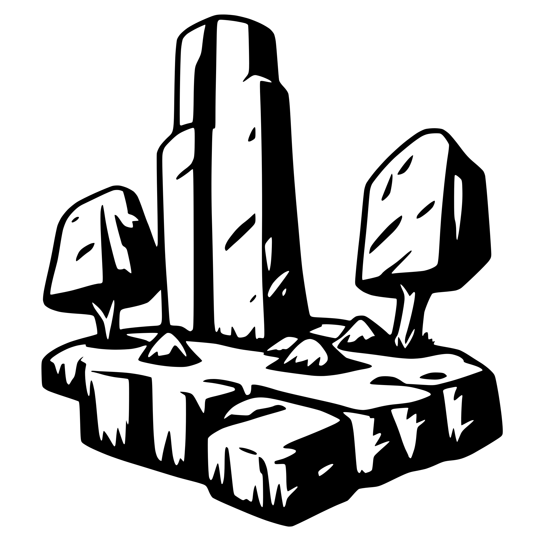 AI-generated SVG of 'BEDROCK text'