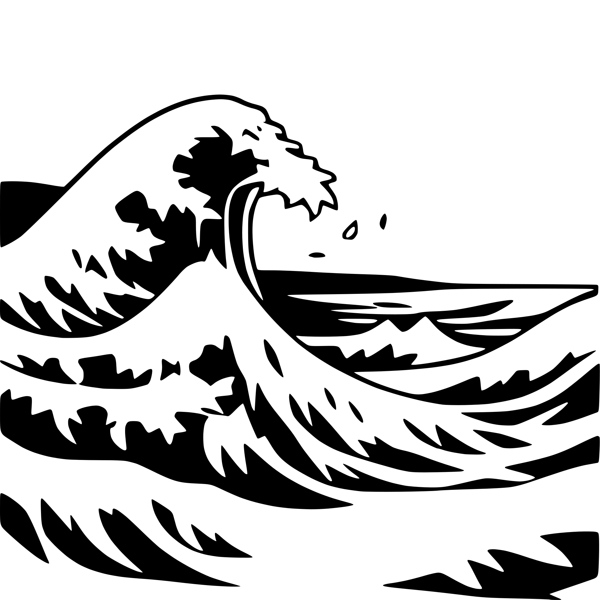 AI-generated SVG of a The Great Wave off Kanagawa
