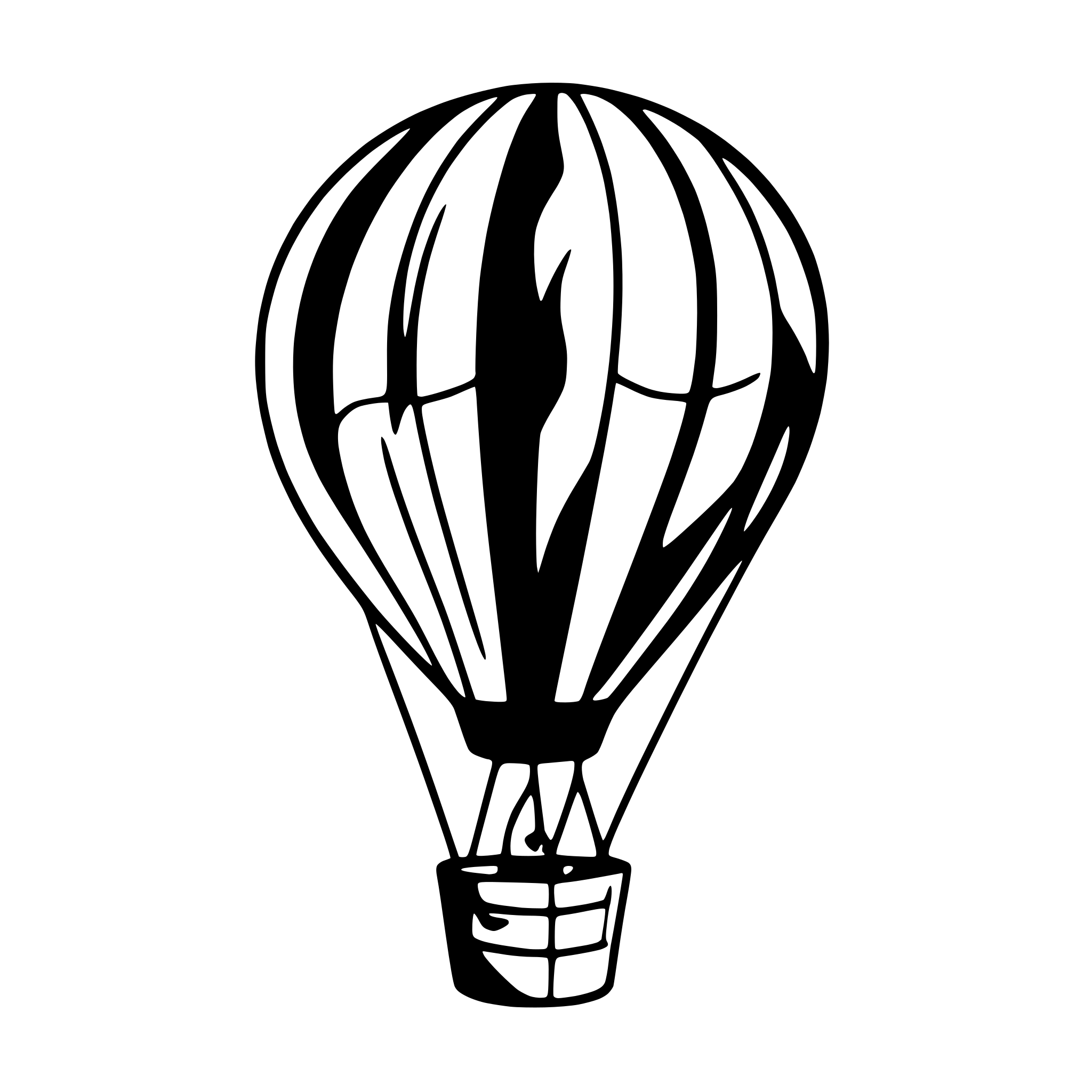 AI-generated SVG of 'hot air balloon in sky'