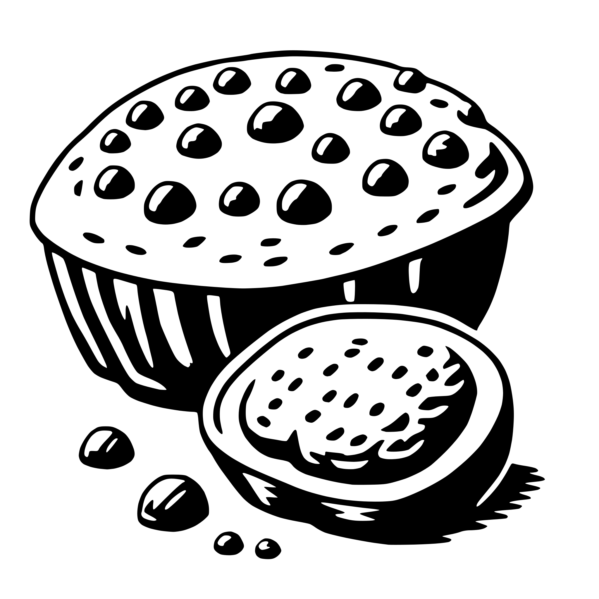 AI-generated SVG of 'truffle'