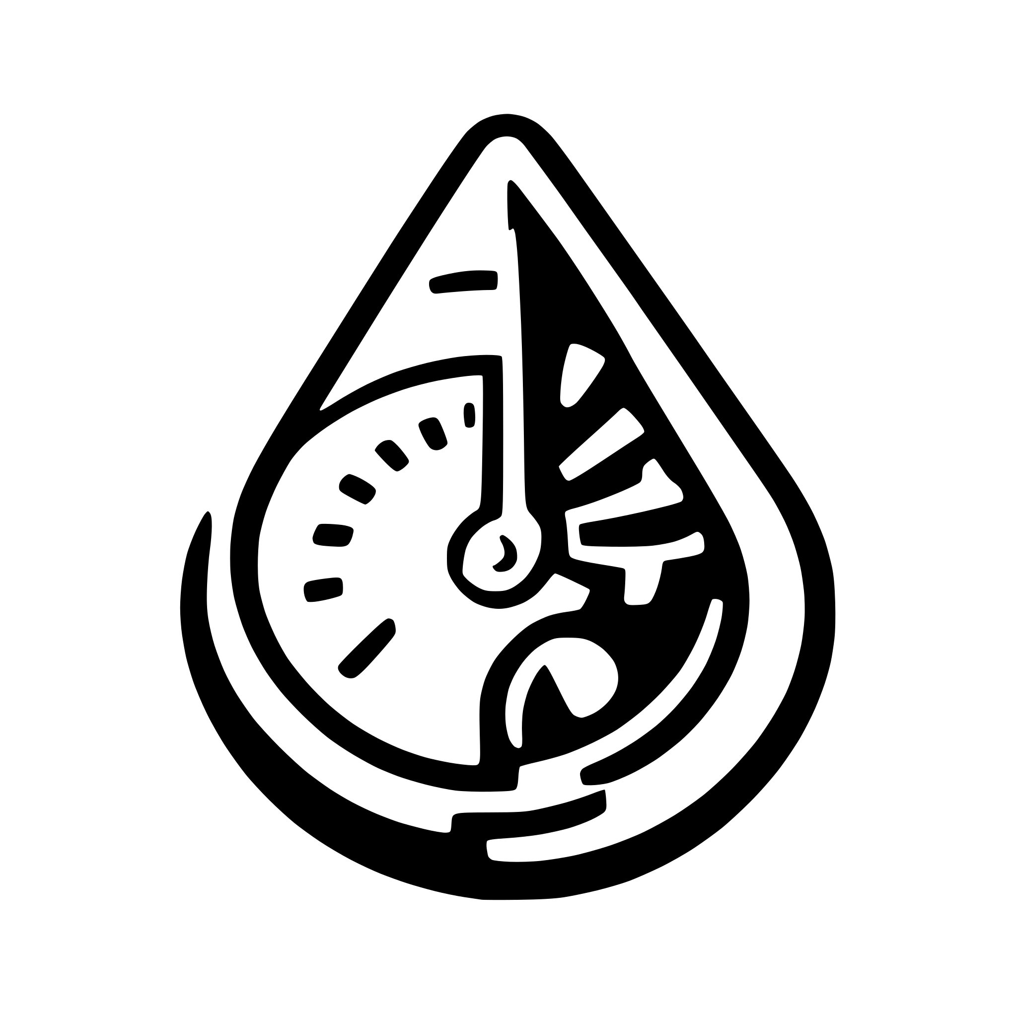 AI-generated SVG of a icon for relative humidity. Hygrometer combined with percentage sign and water drop