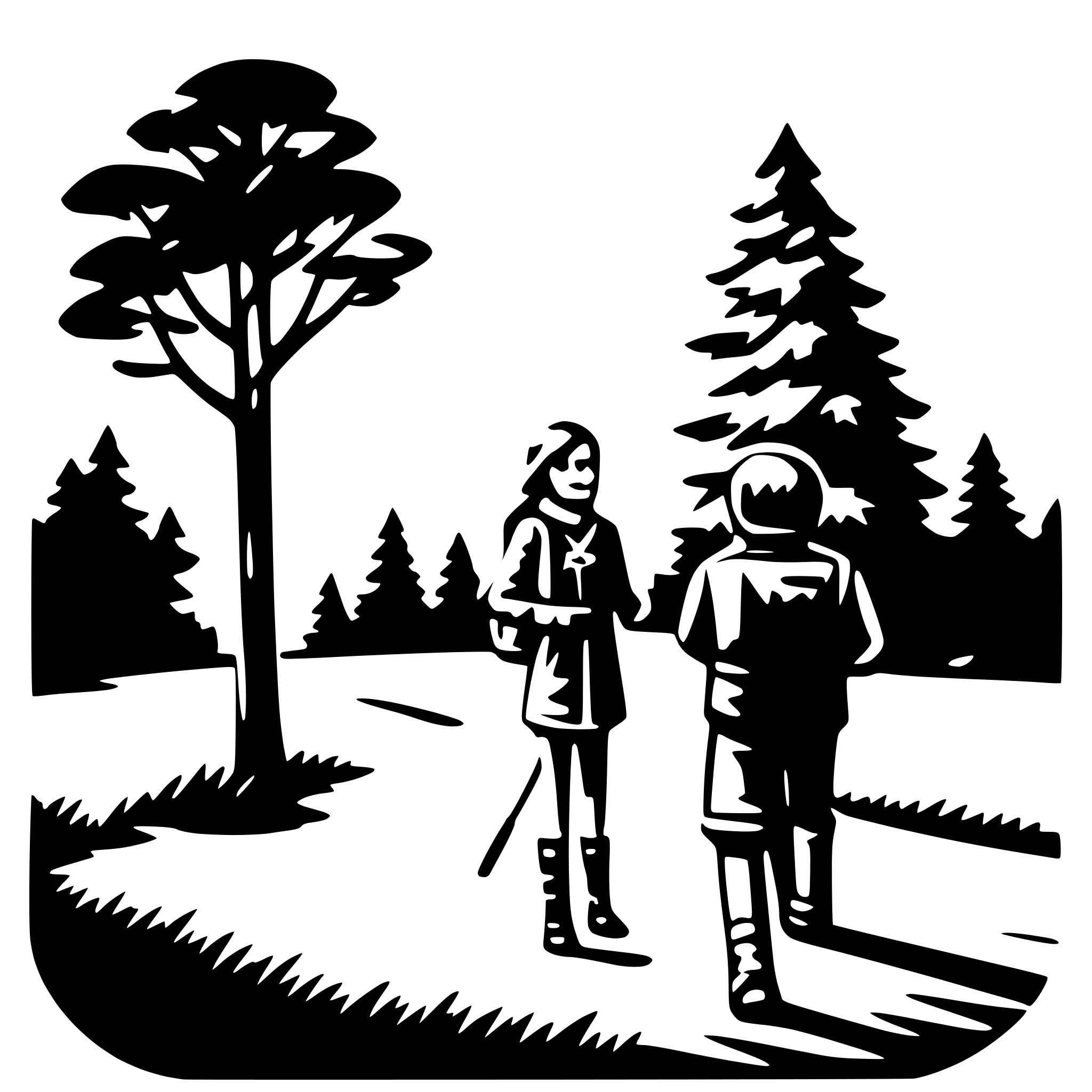 AI-generated SVG of a outdoor adventure