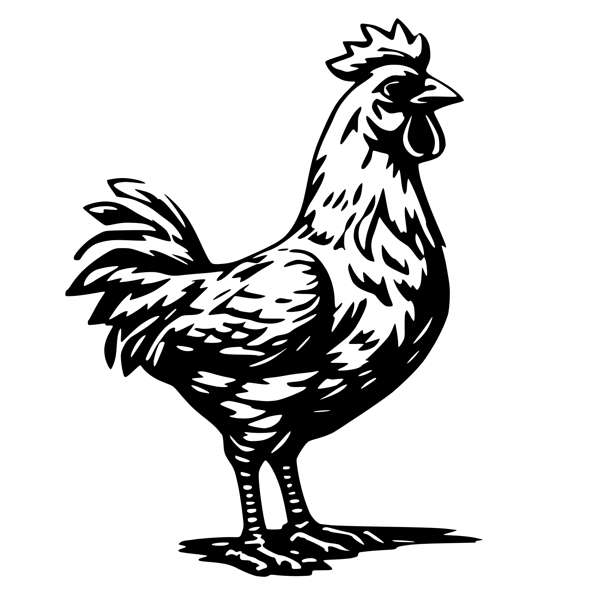 AI-generated SVG of a Generate a chicken. The perspective should be from the side AI-generated SVG of a Generate a chicken. The perspective should be from the side