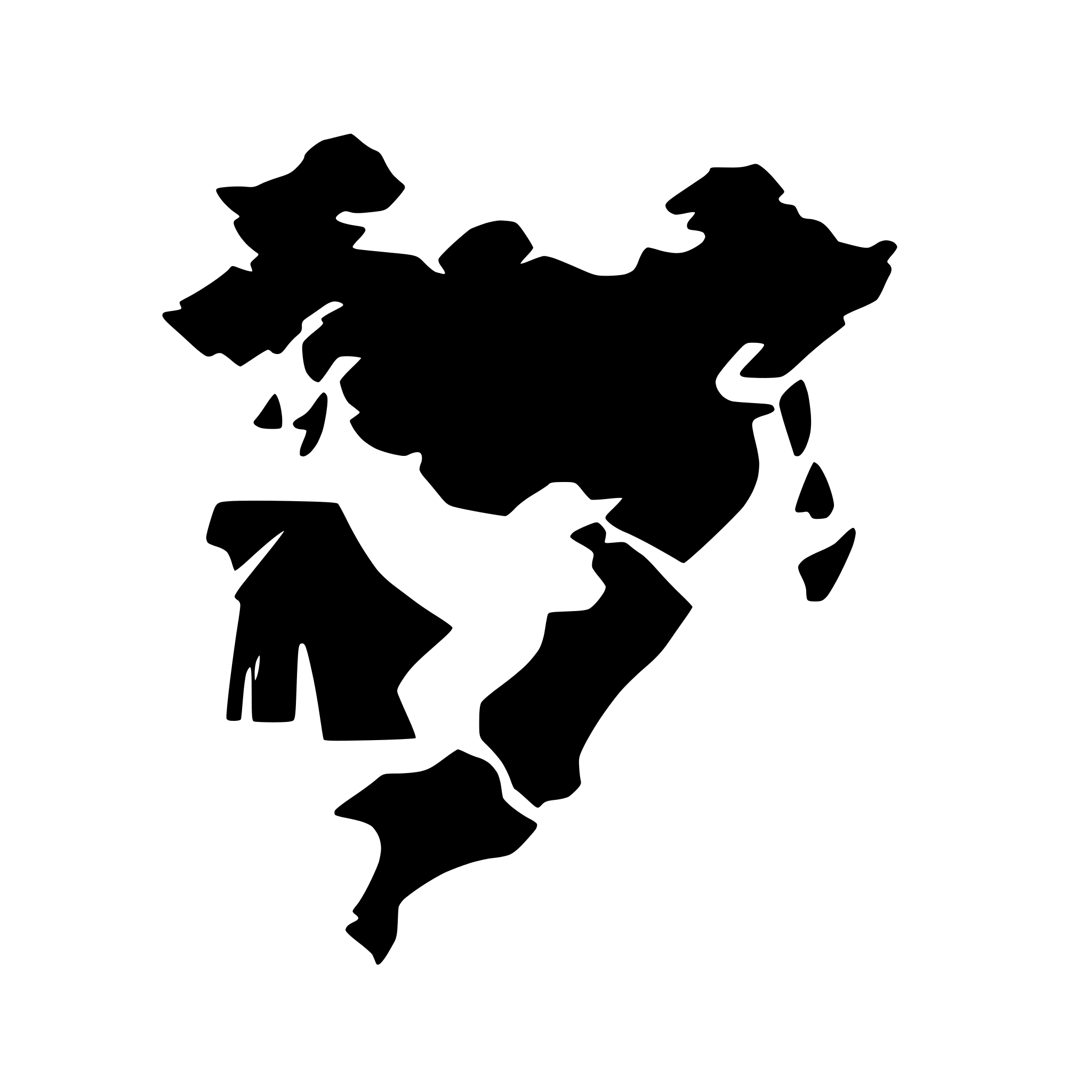 AI-generated SVG of a map for asia continent