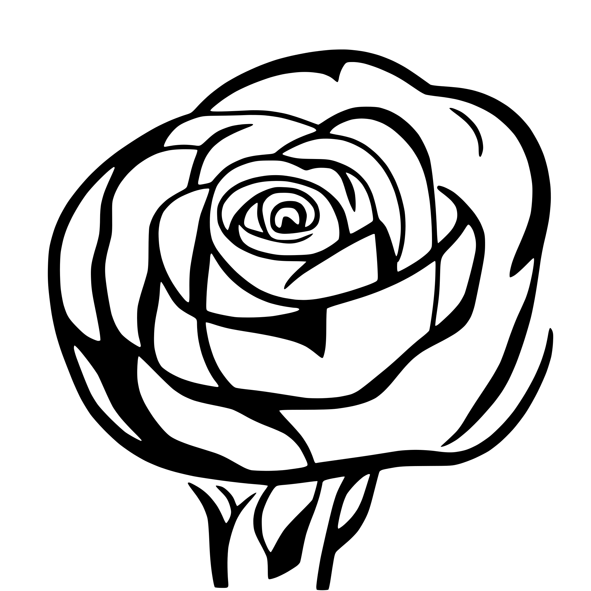 AI-generated SVG of a many roses