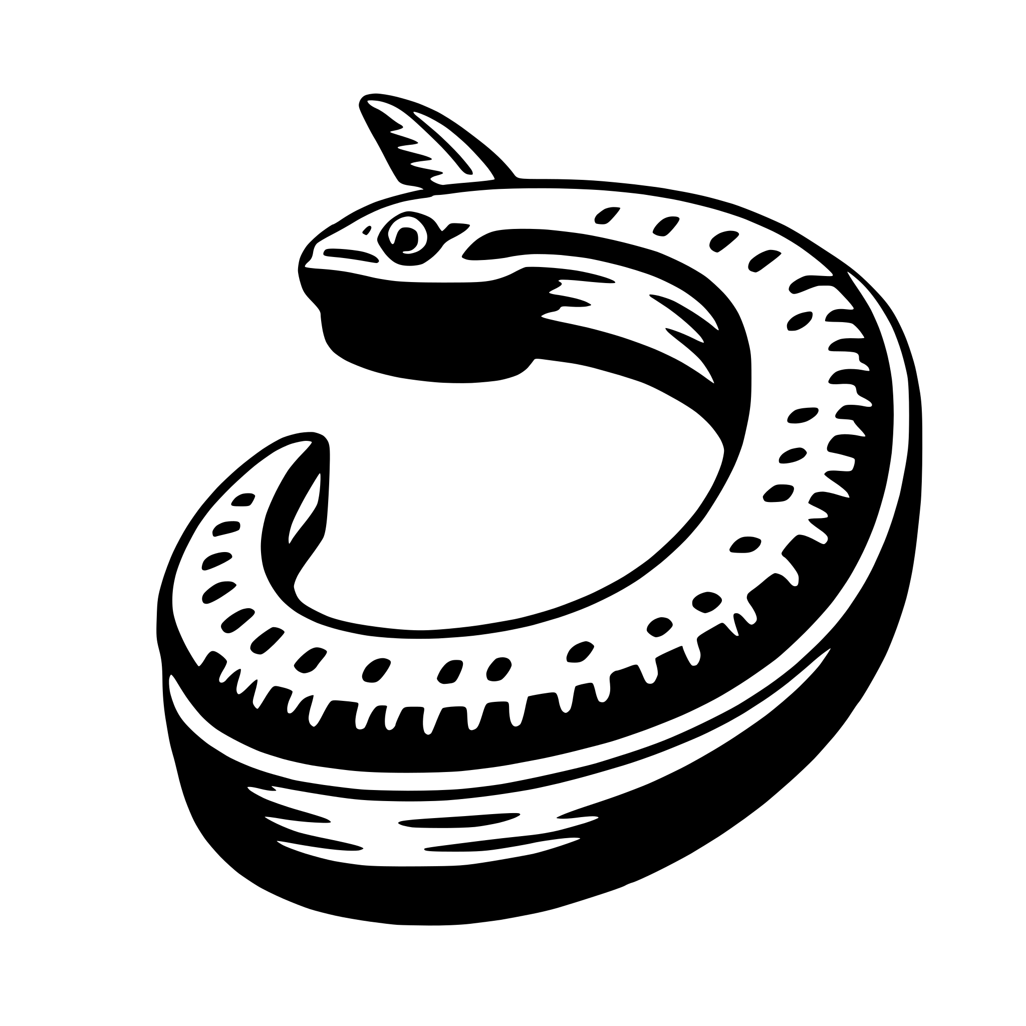 AI-generated SVG of a eel