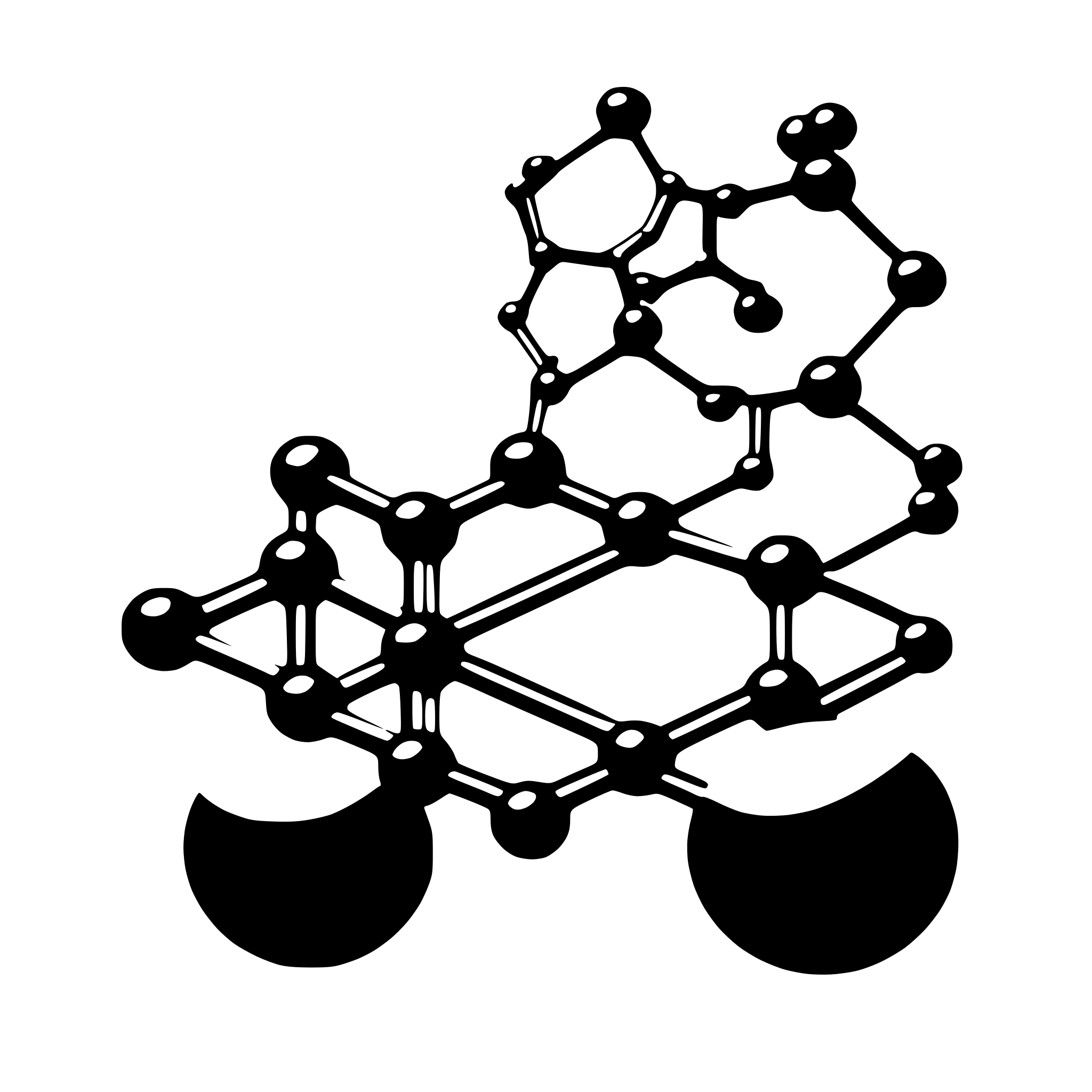 AI-generated SVG of a Calculate: Molecular mass = (9 × 12.011) + (8 × 1.008) + (4 × 15.999) = 108.099 + 8.064 + 63.996 = 180.159 amu. AI-generated SVG of a Calculate: Molecular mass = (9 × 12.011) + (8 × 1.008) + (4 × 15.999) = 108.099 + 8.064 + 63.996 = 180.159 amu.