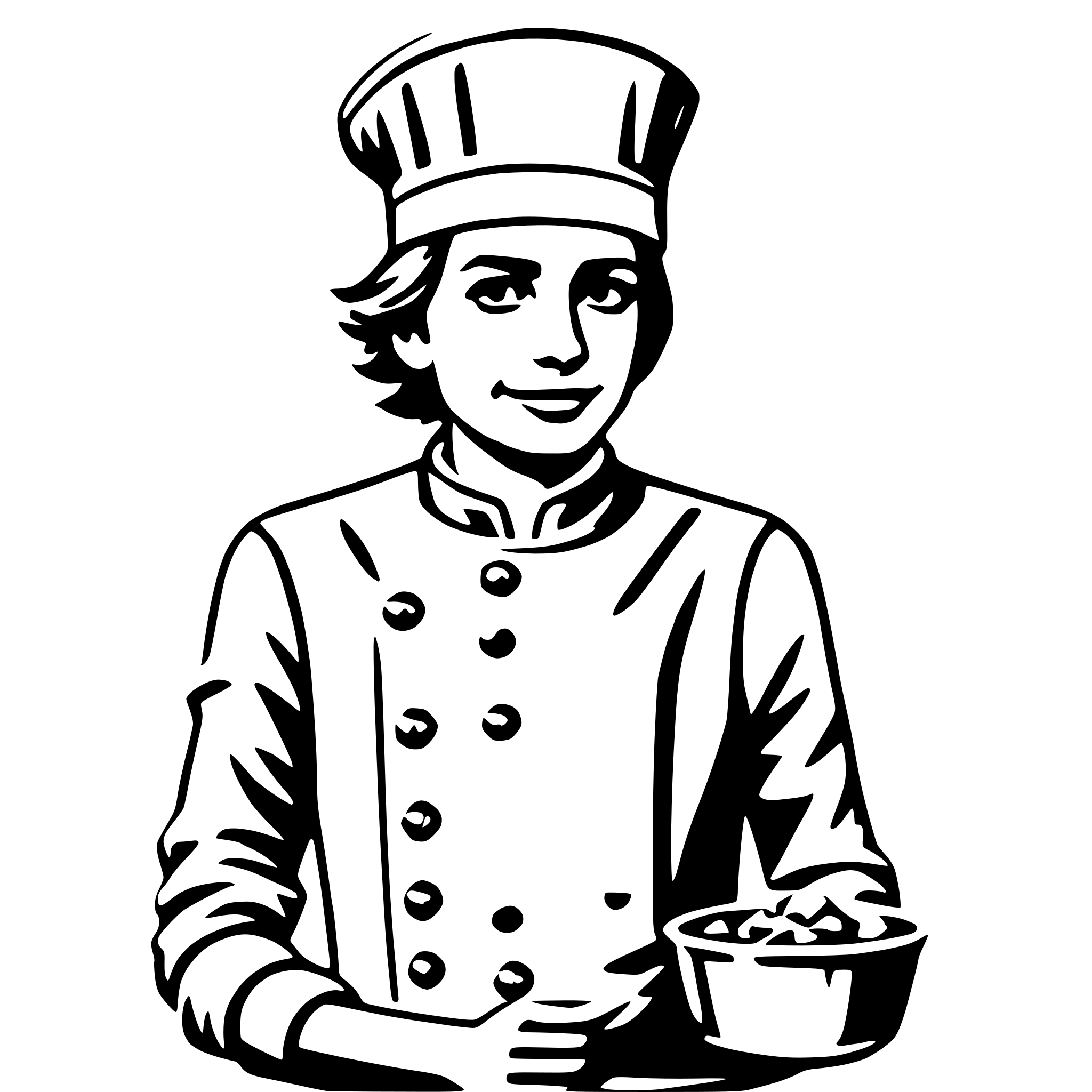 AI-generated SVG of 'chef'