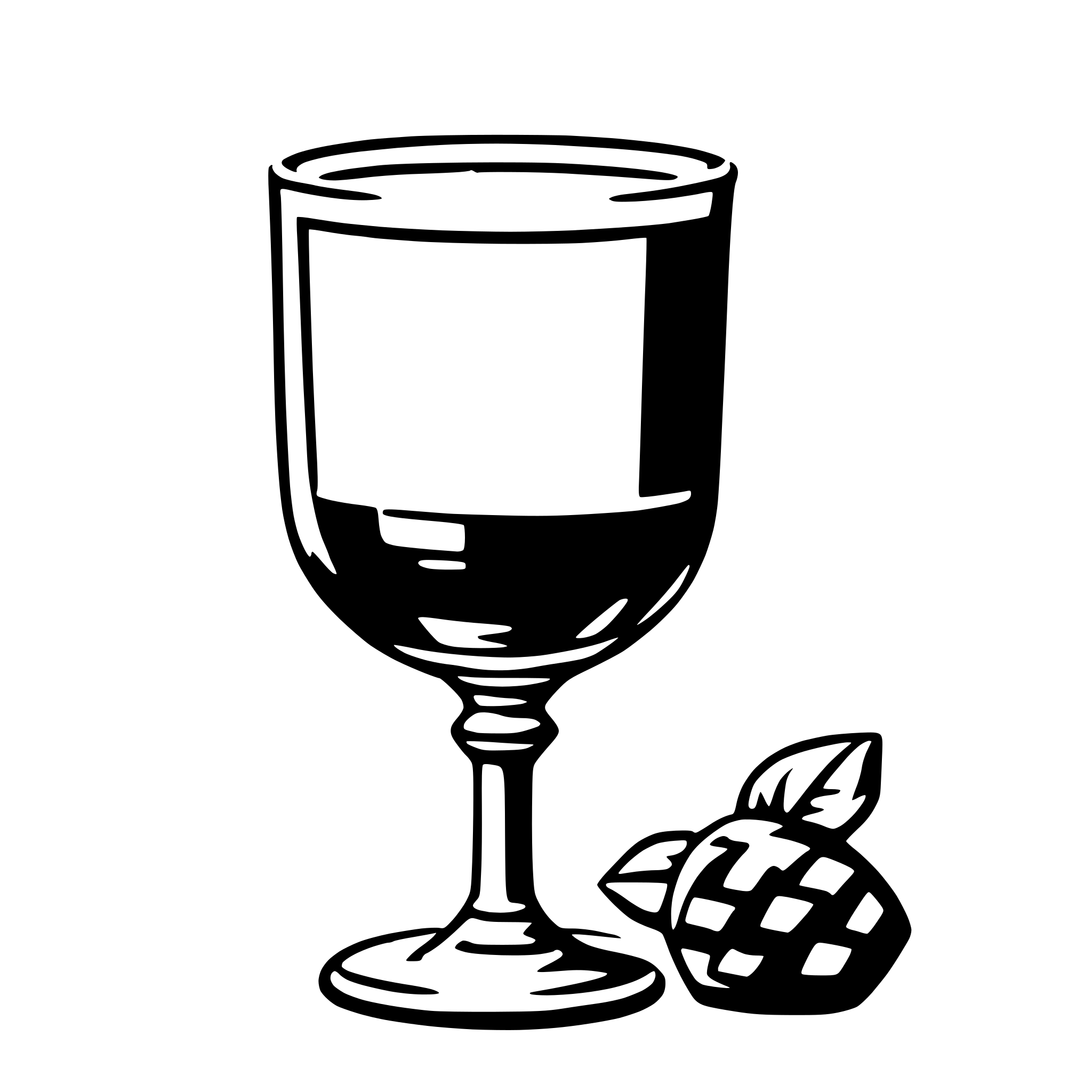 AI-generated SVG of a glass