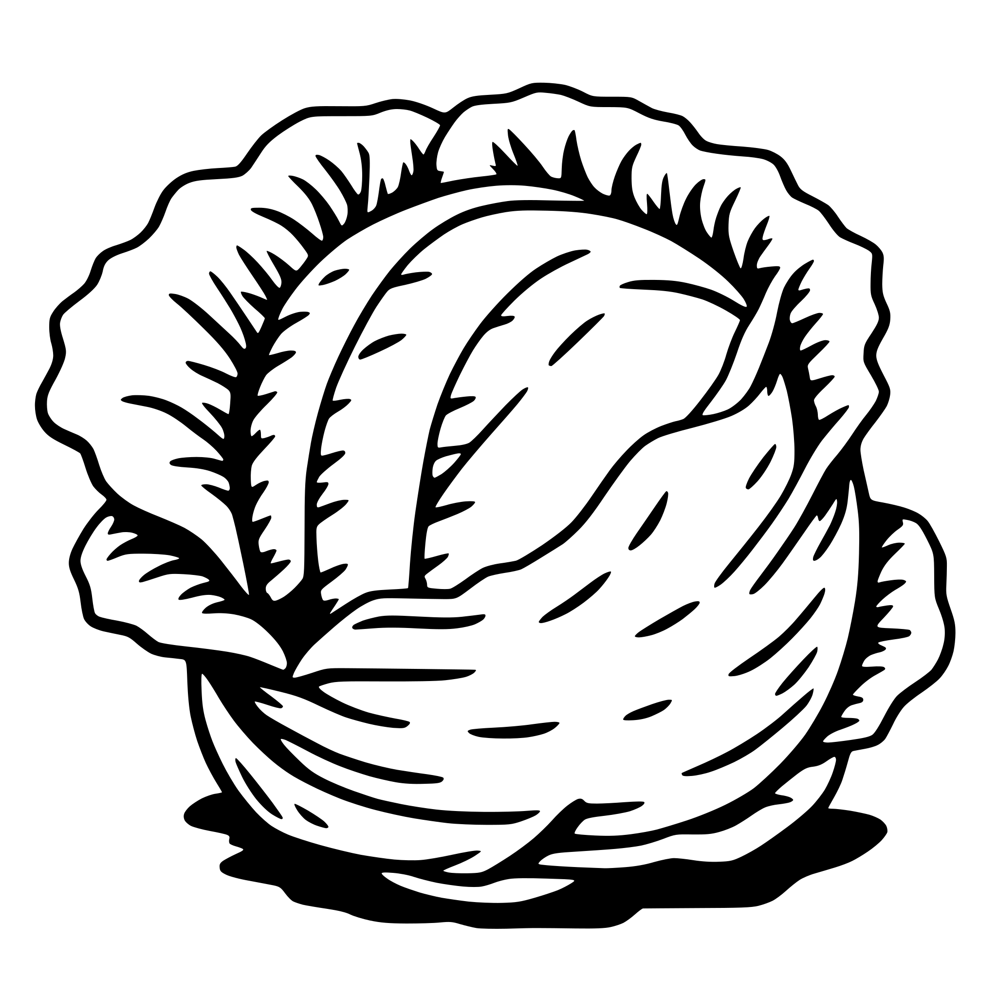 AI-generated SVG of a cabbage