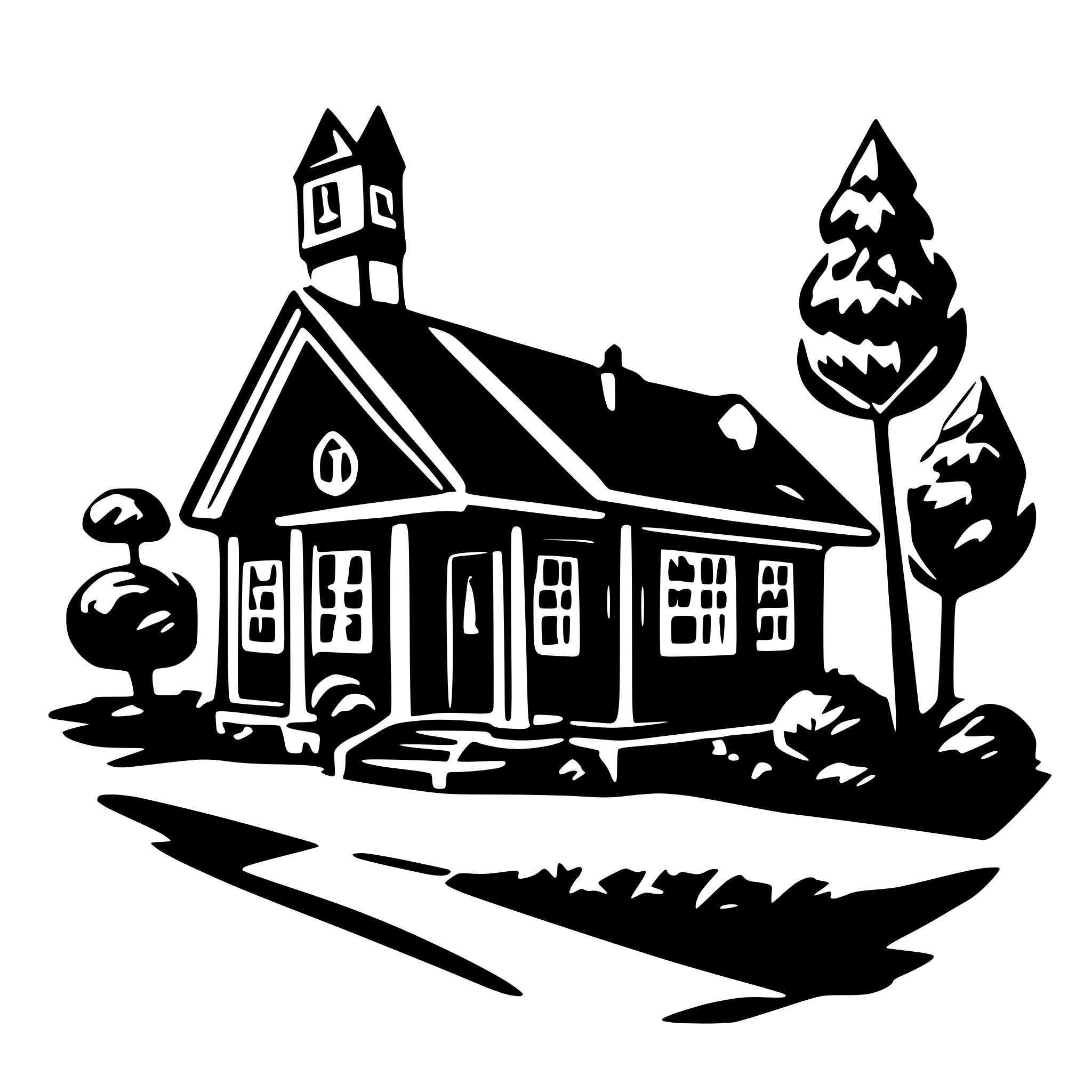 AI-generated SVG of a Old school