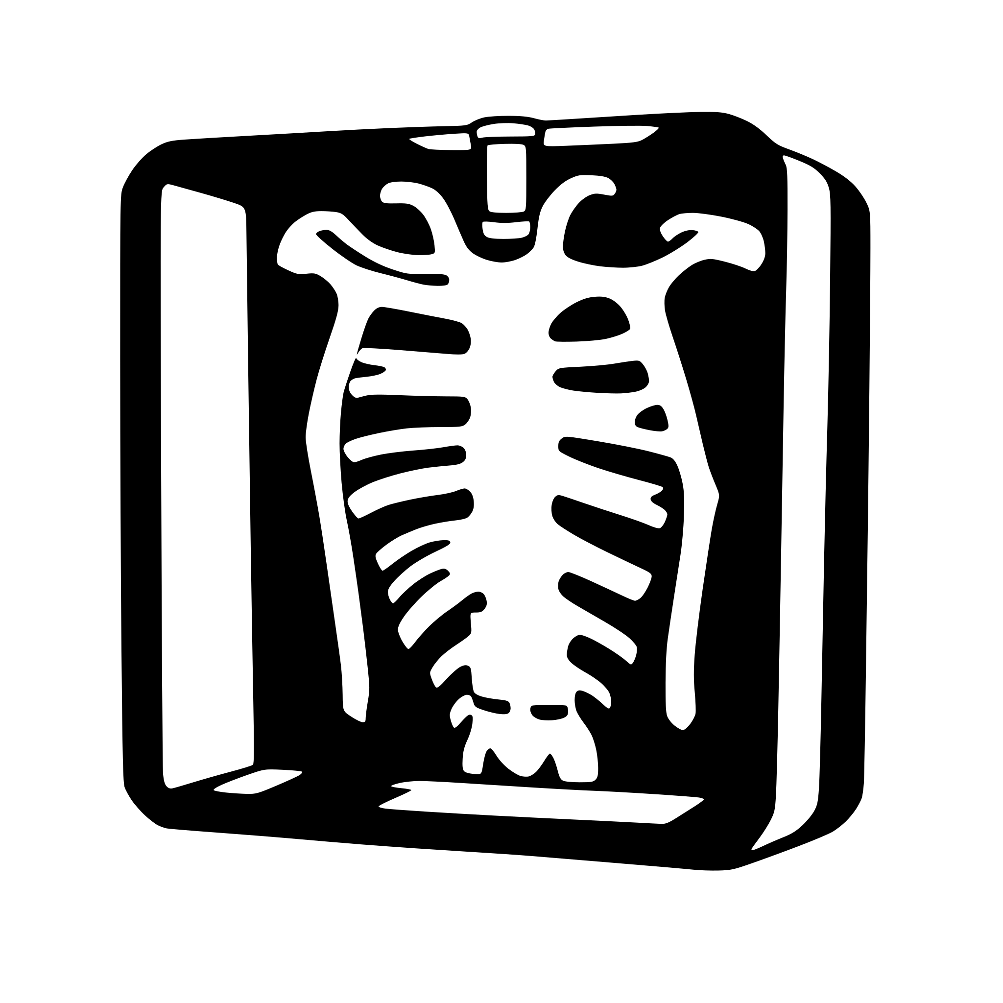 AI-generated SVG of a chest x ray