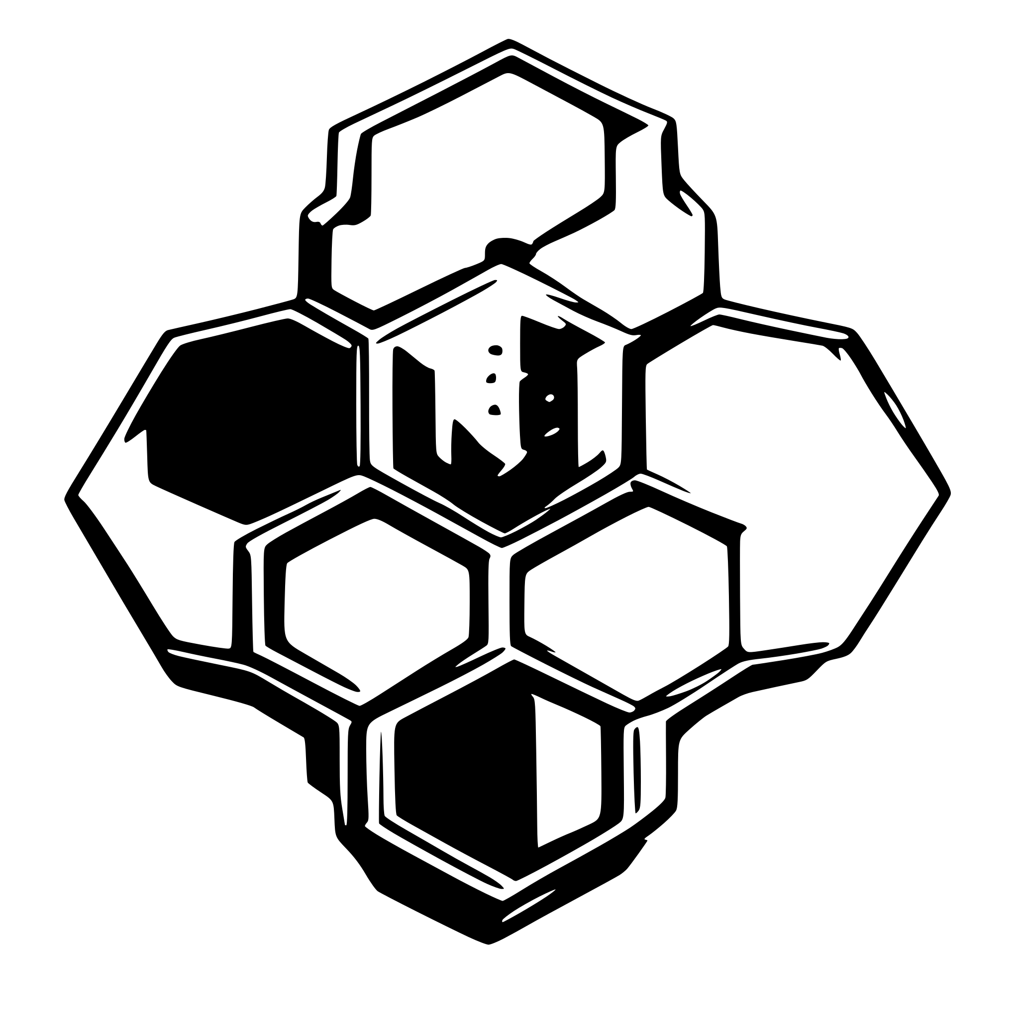 AI-generated SVG of 'hexagonal, shield,'