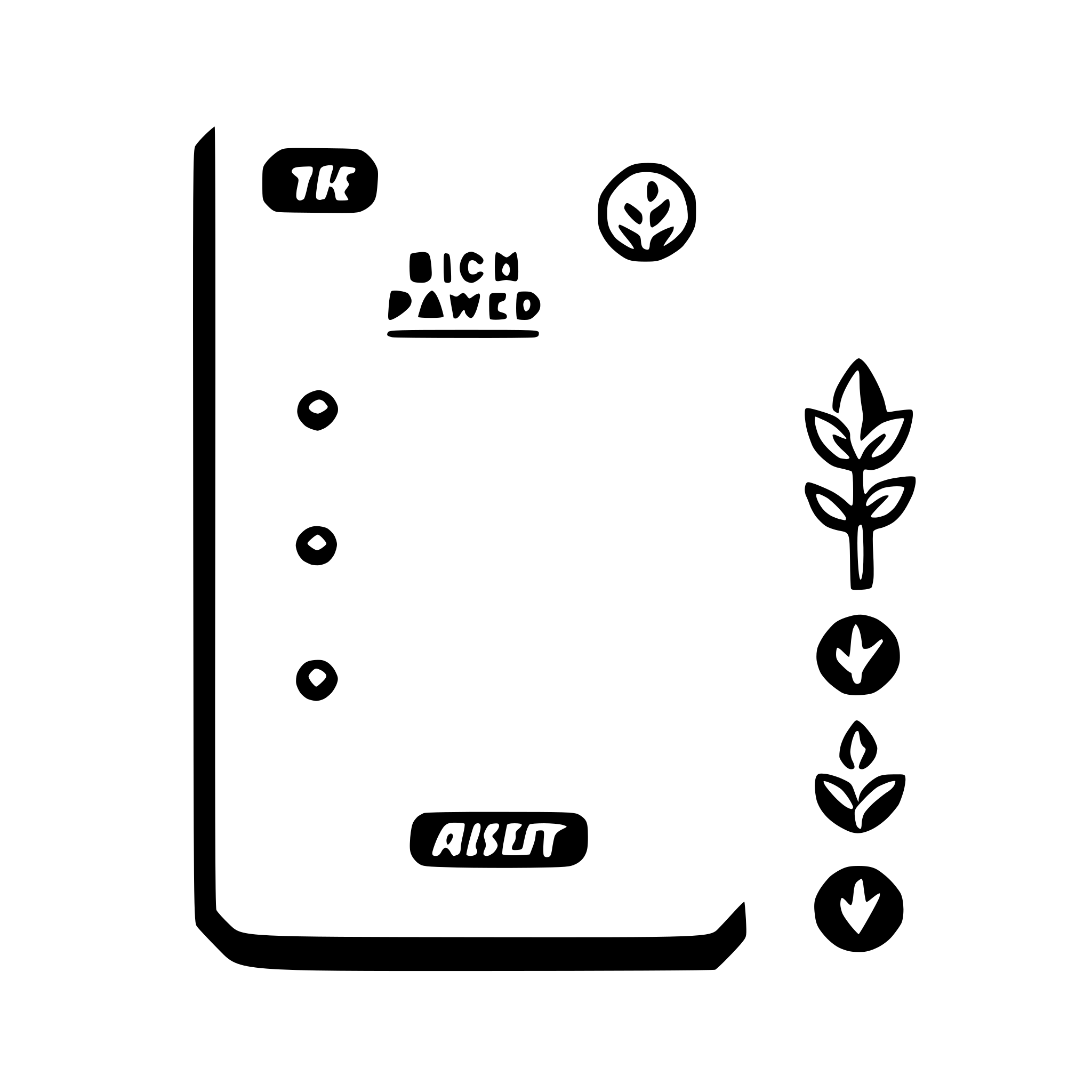 AI-generated SVG of a brochure