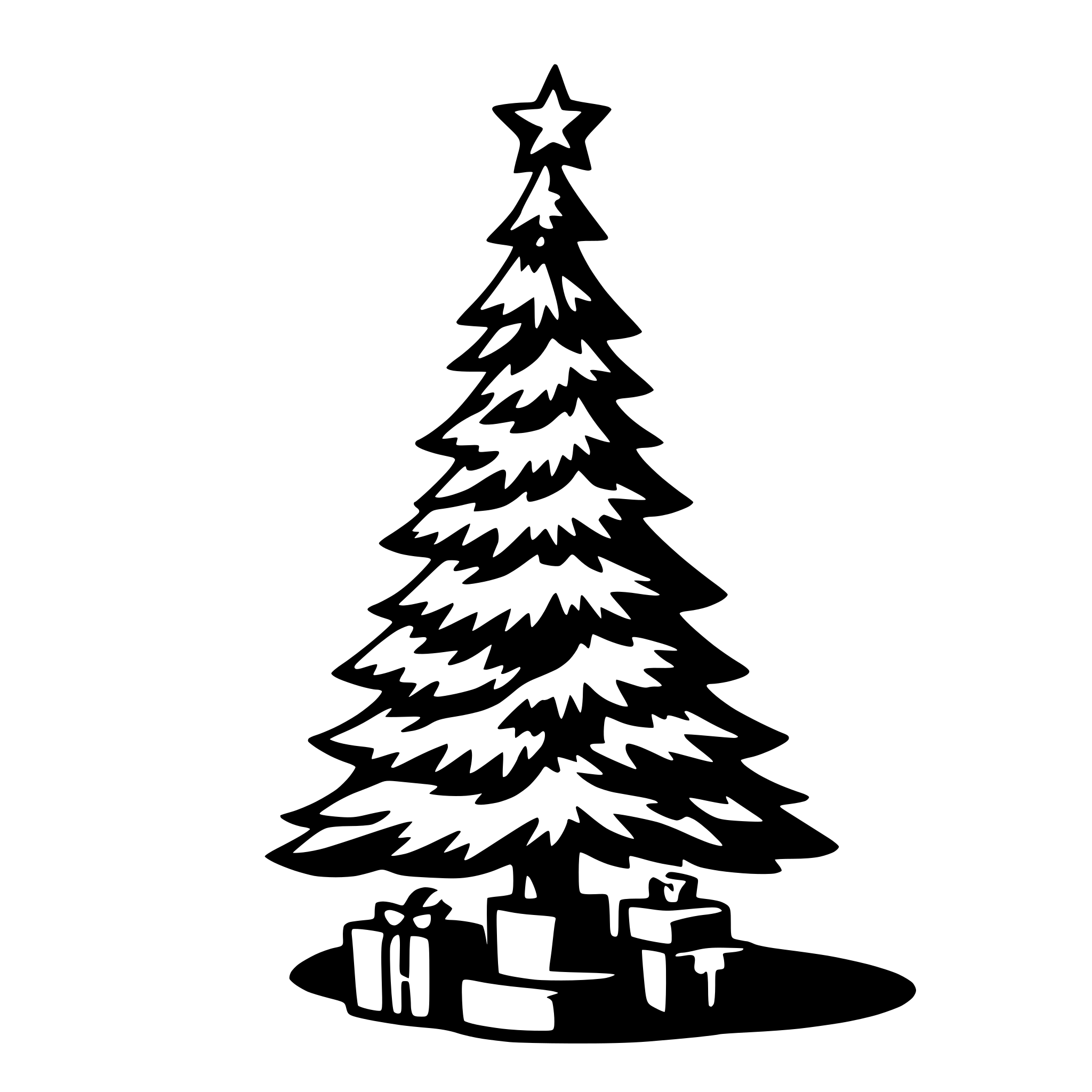 AI-generated SVG of 'christmas tree zoey'