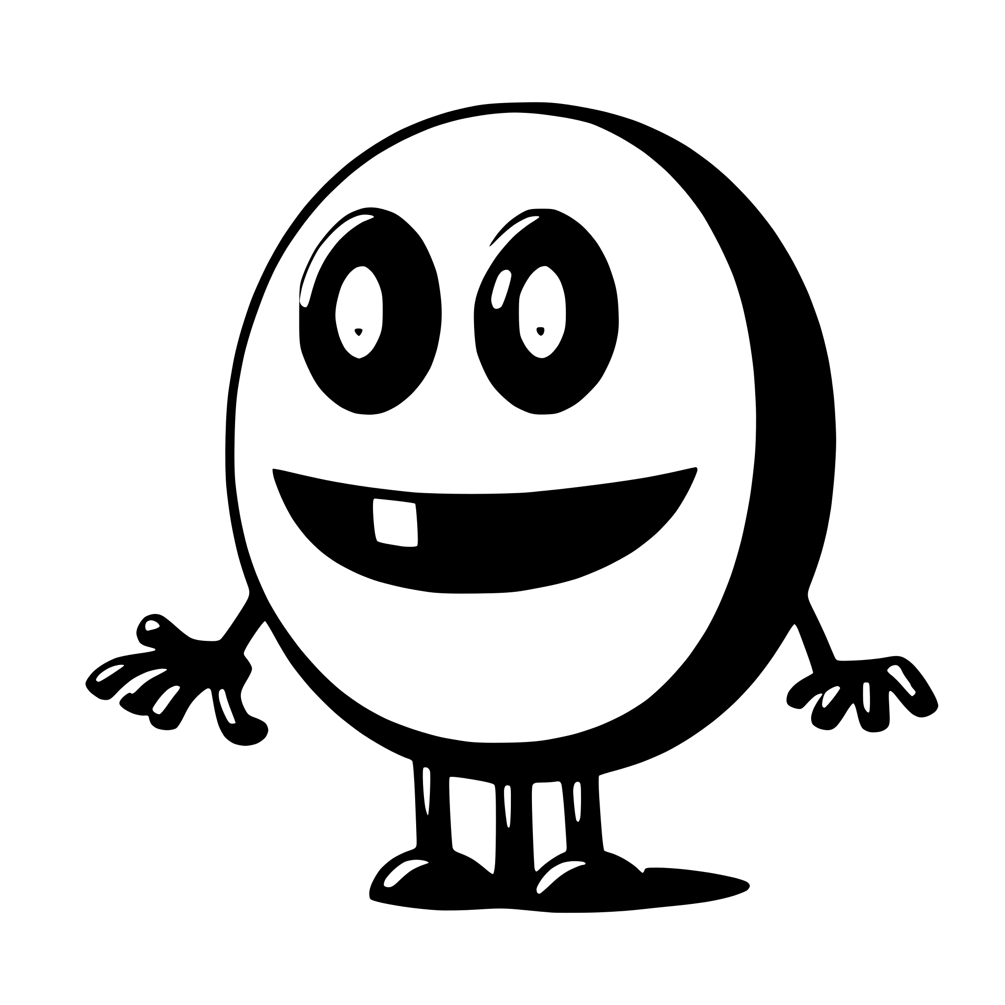 AI-generated SVG of '2d pacman character'
