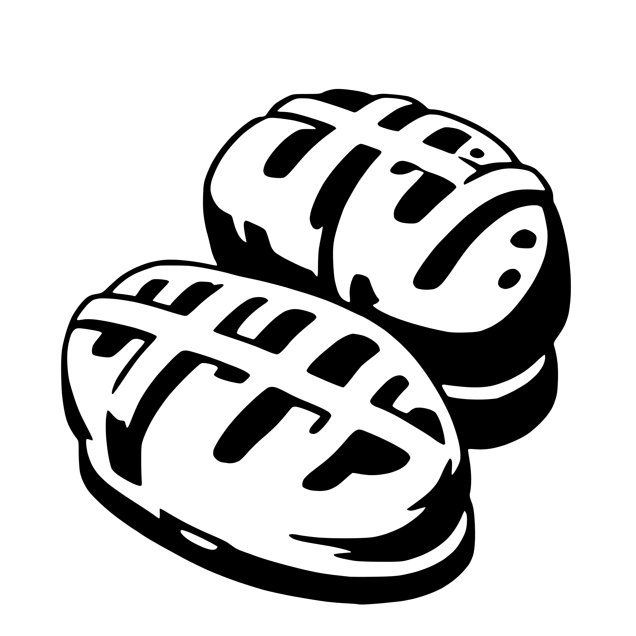 AI-generated SVG of a hot cross buns
