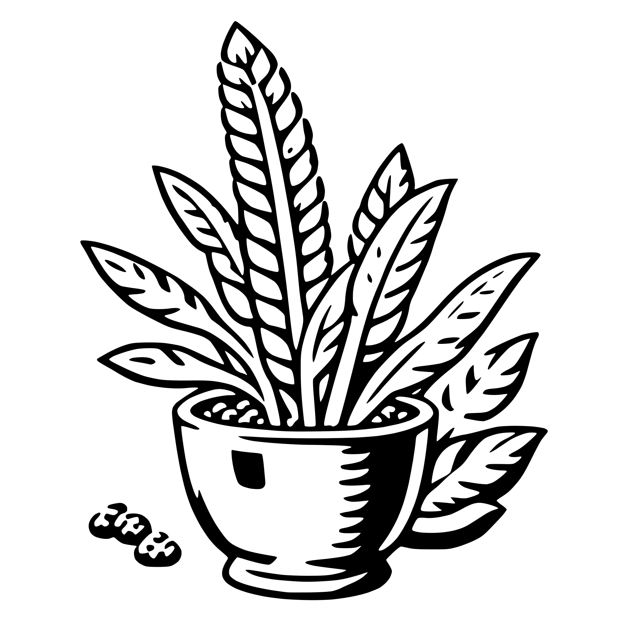 AI-generated SVG of a quinoa