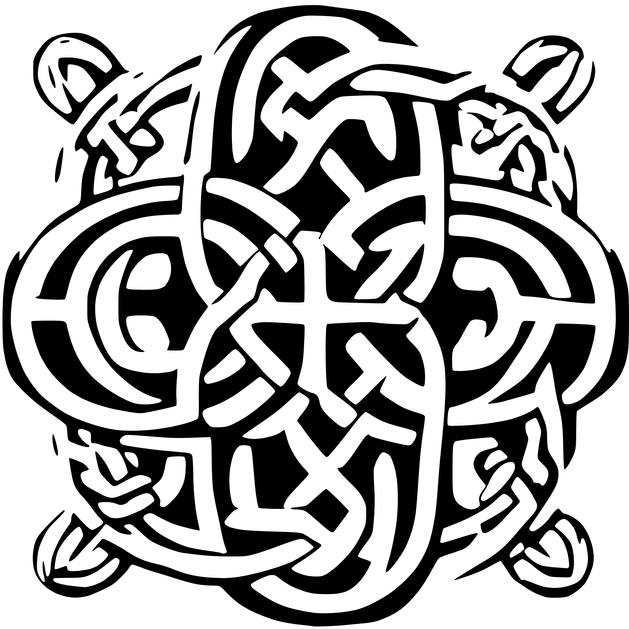 AI-generated SVG of 'celtic circle knot'
