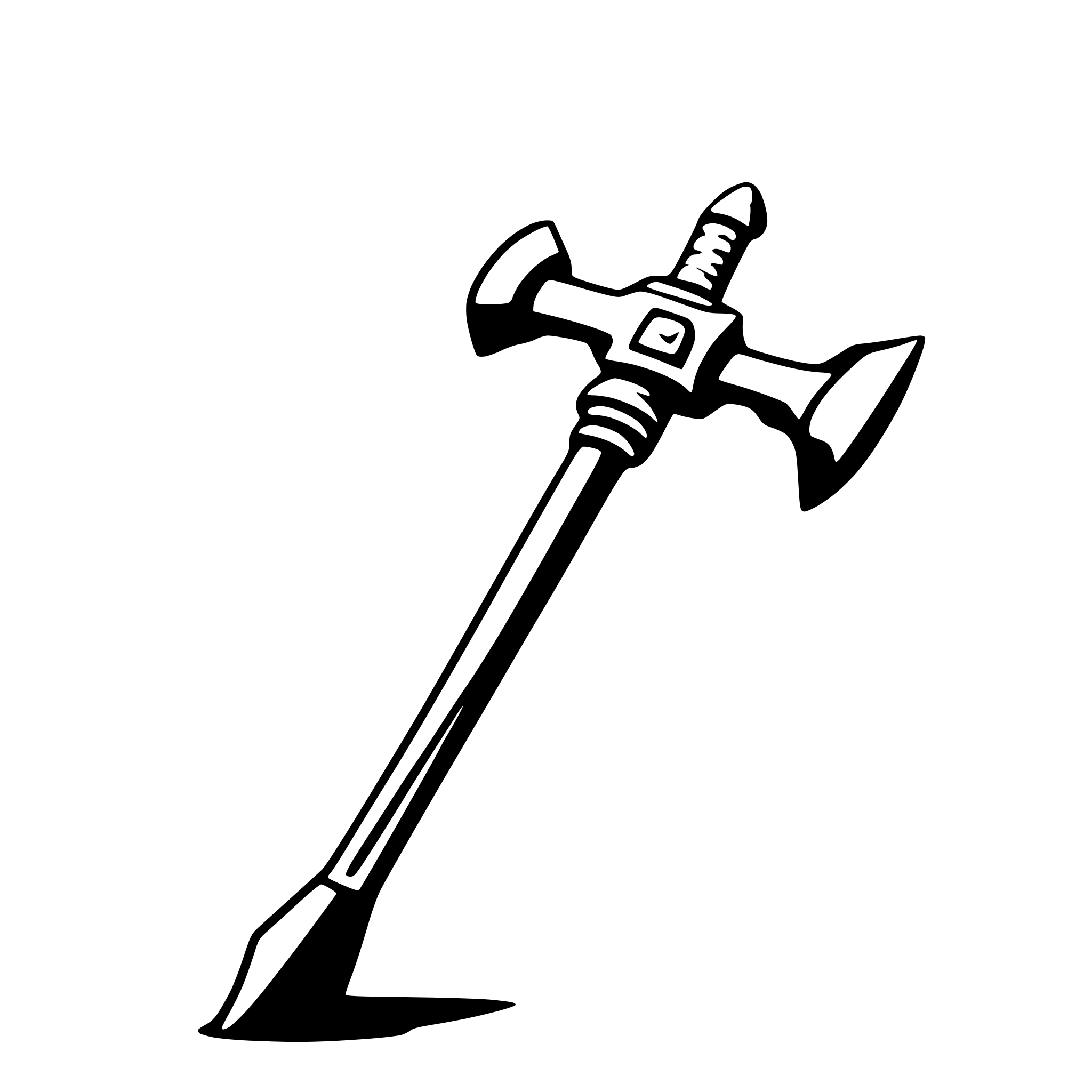 AI-generated SVG of 'war hammer'