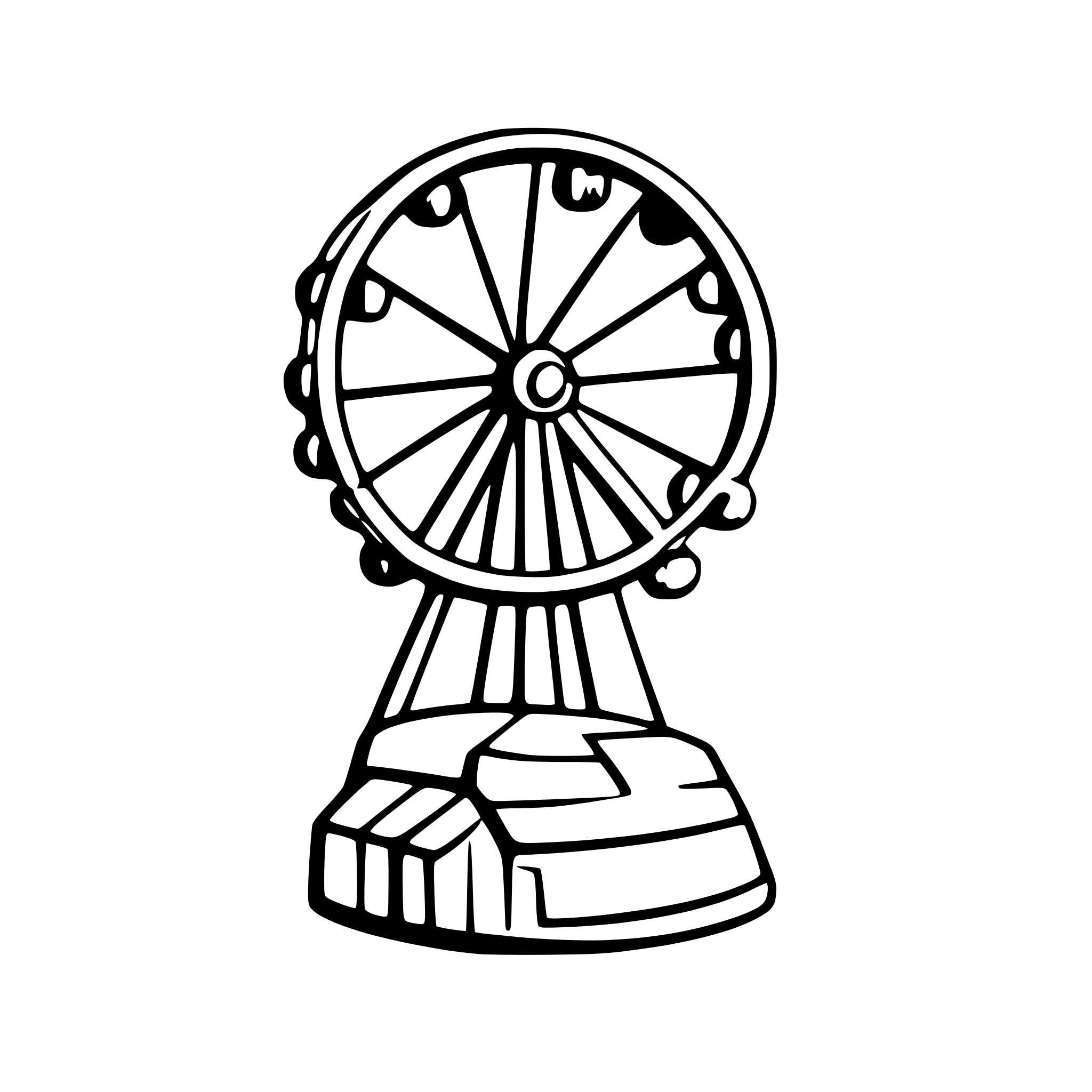 AI-generated SVG of 'ferris wheel'