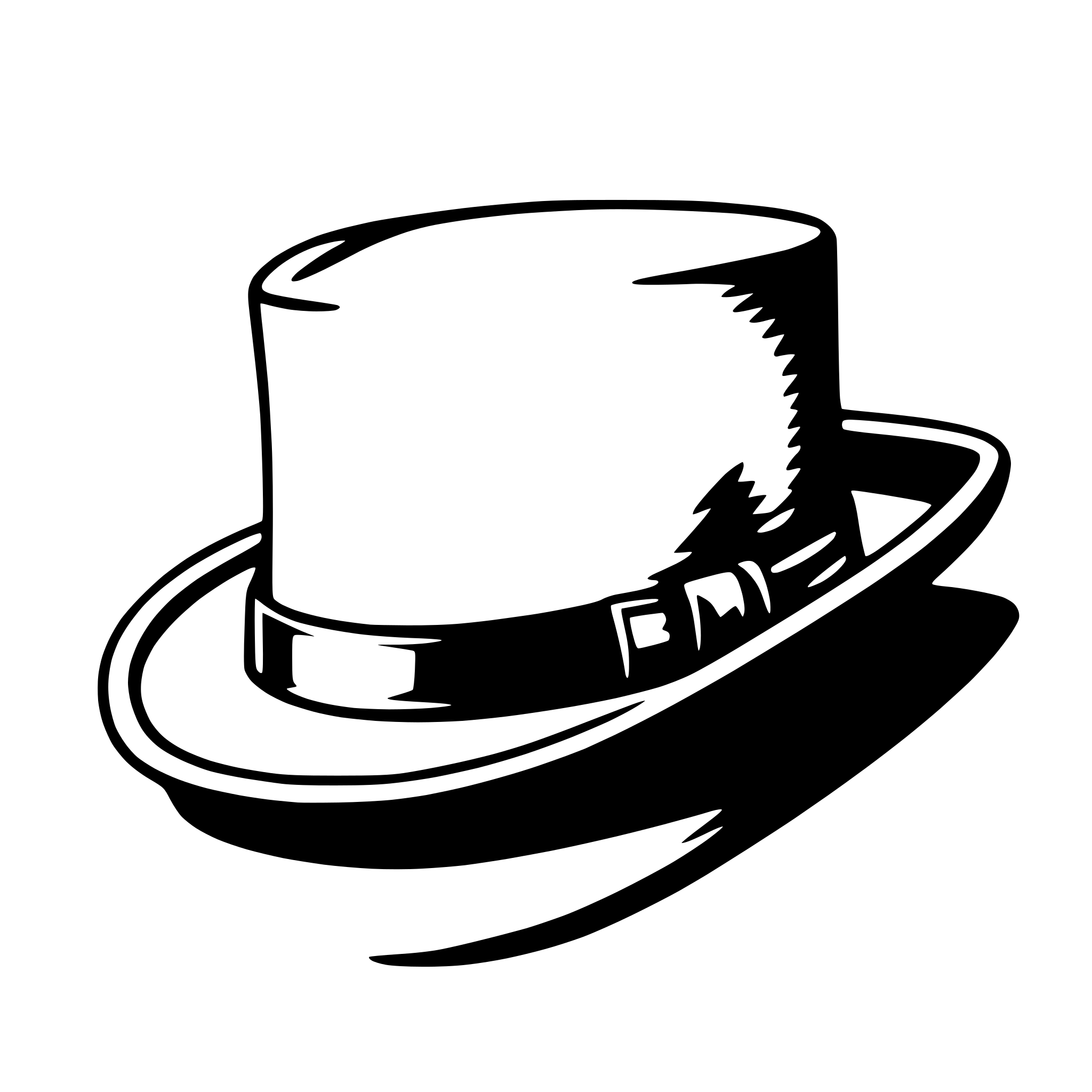 AI-generated SVG of 'fedora'