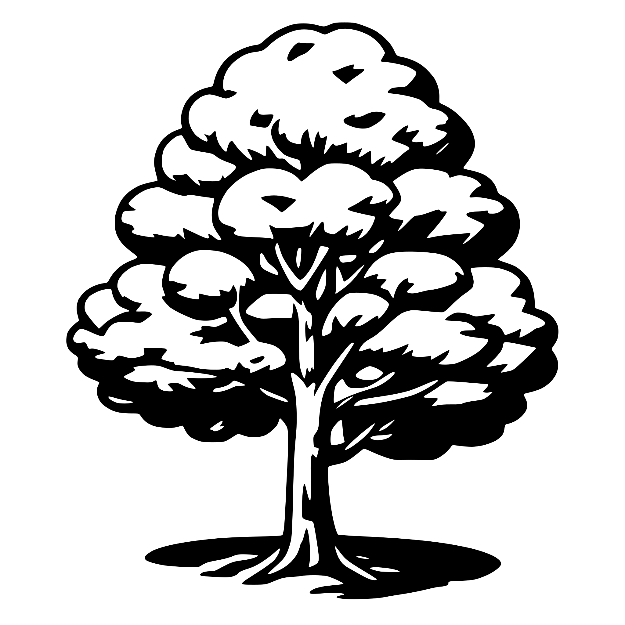 AI-generated SVG of a tree