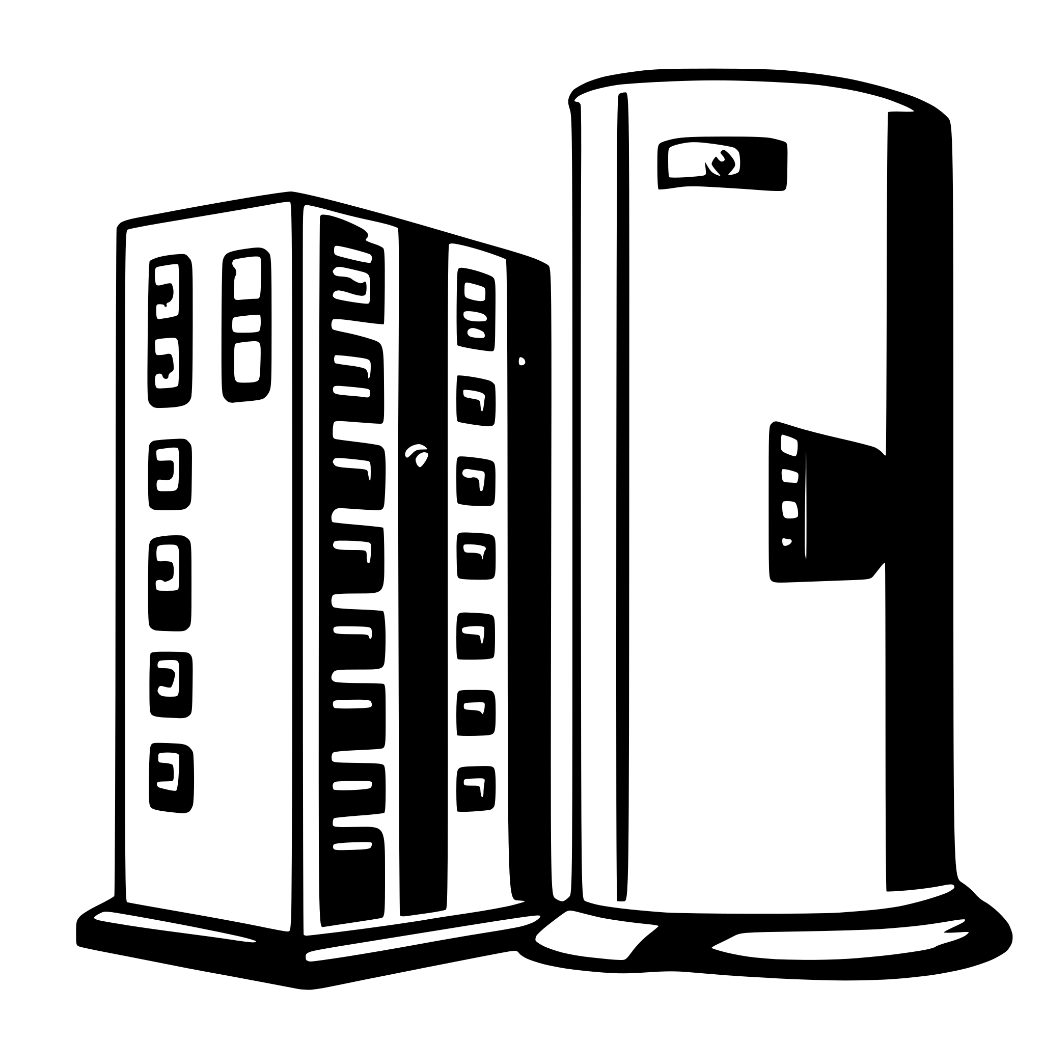 AI-generated SVG of a a database migrating