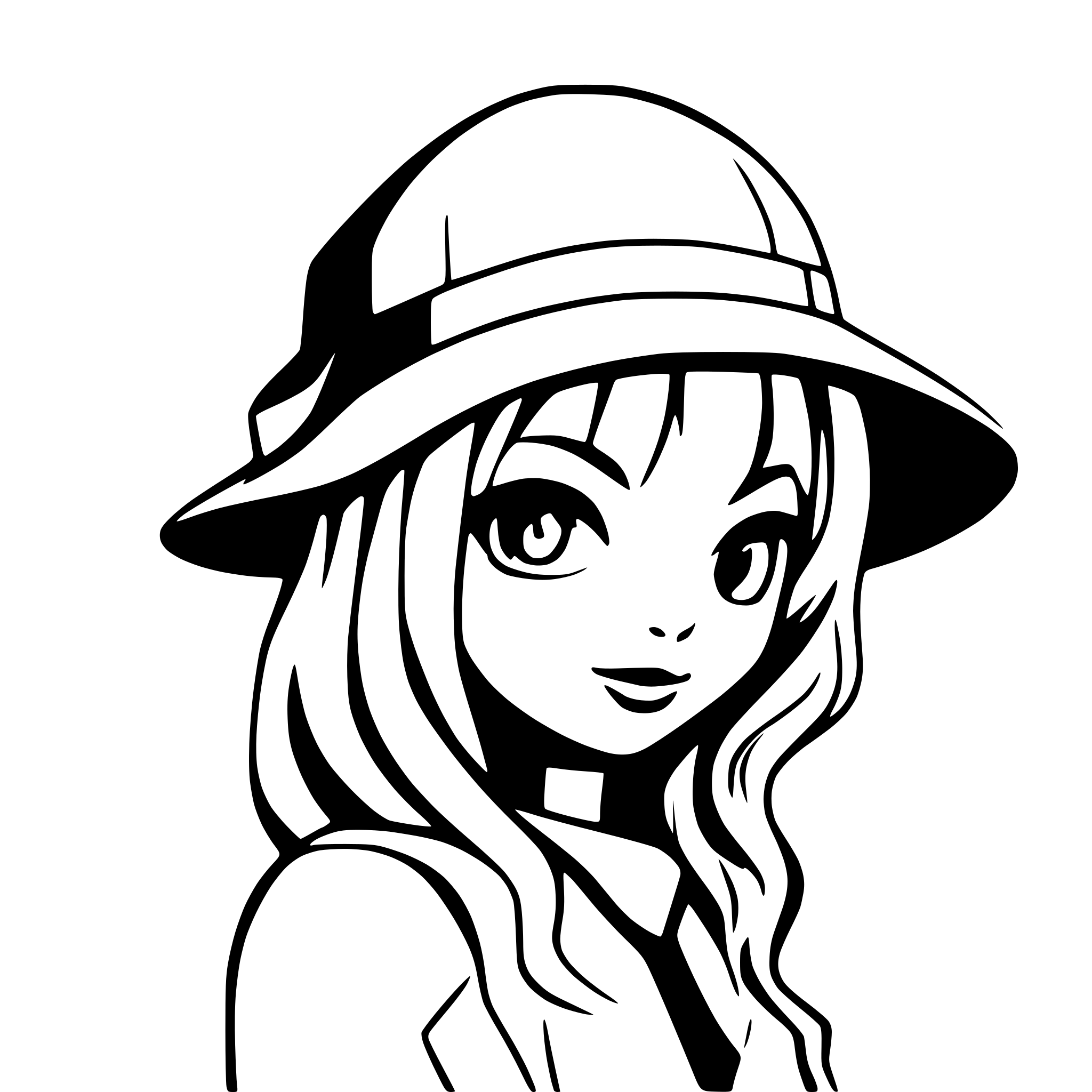 AI-generated SVG of a hat