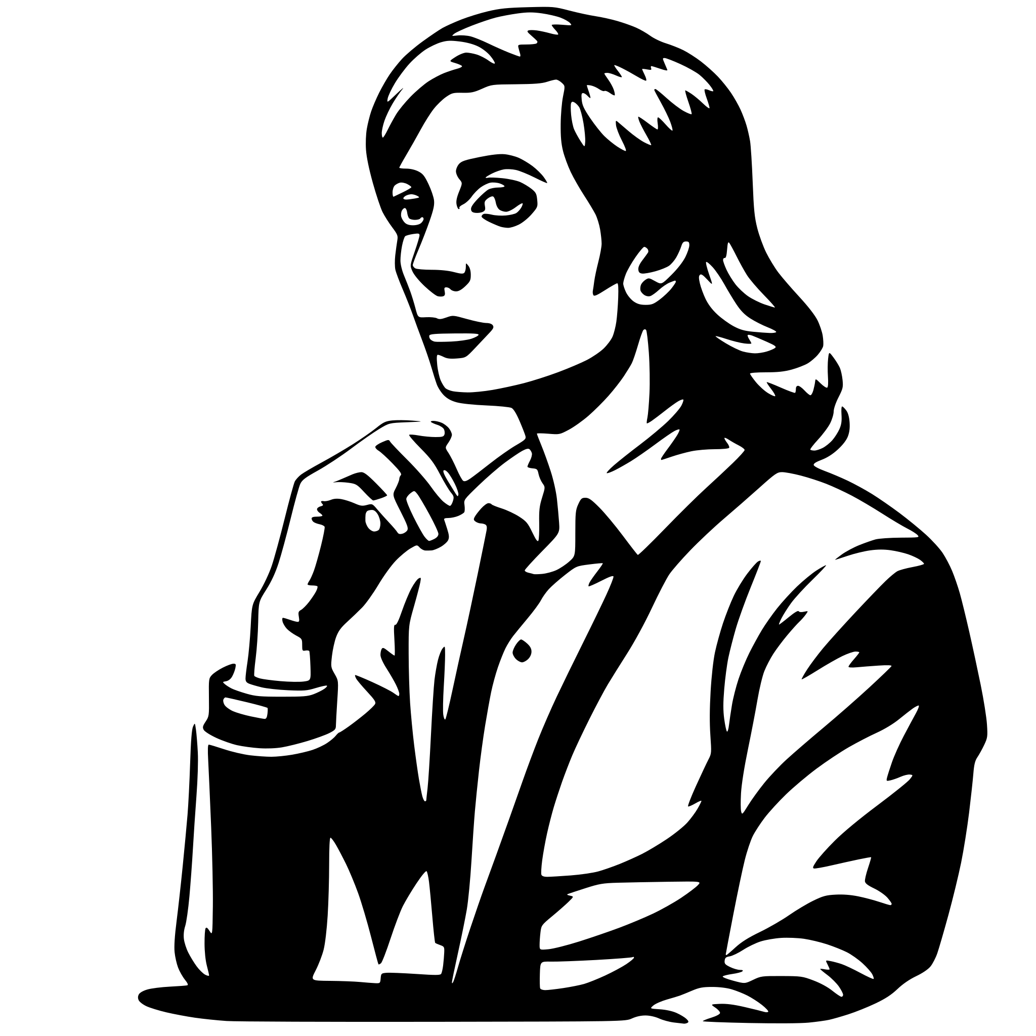 AI-generated SVG of a psychologist