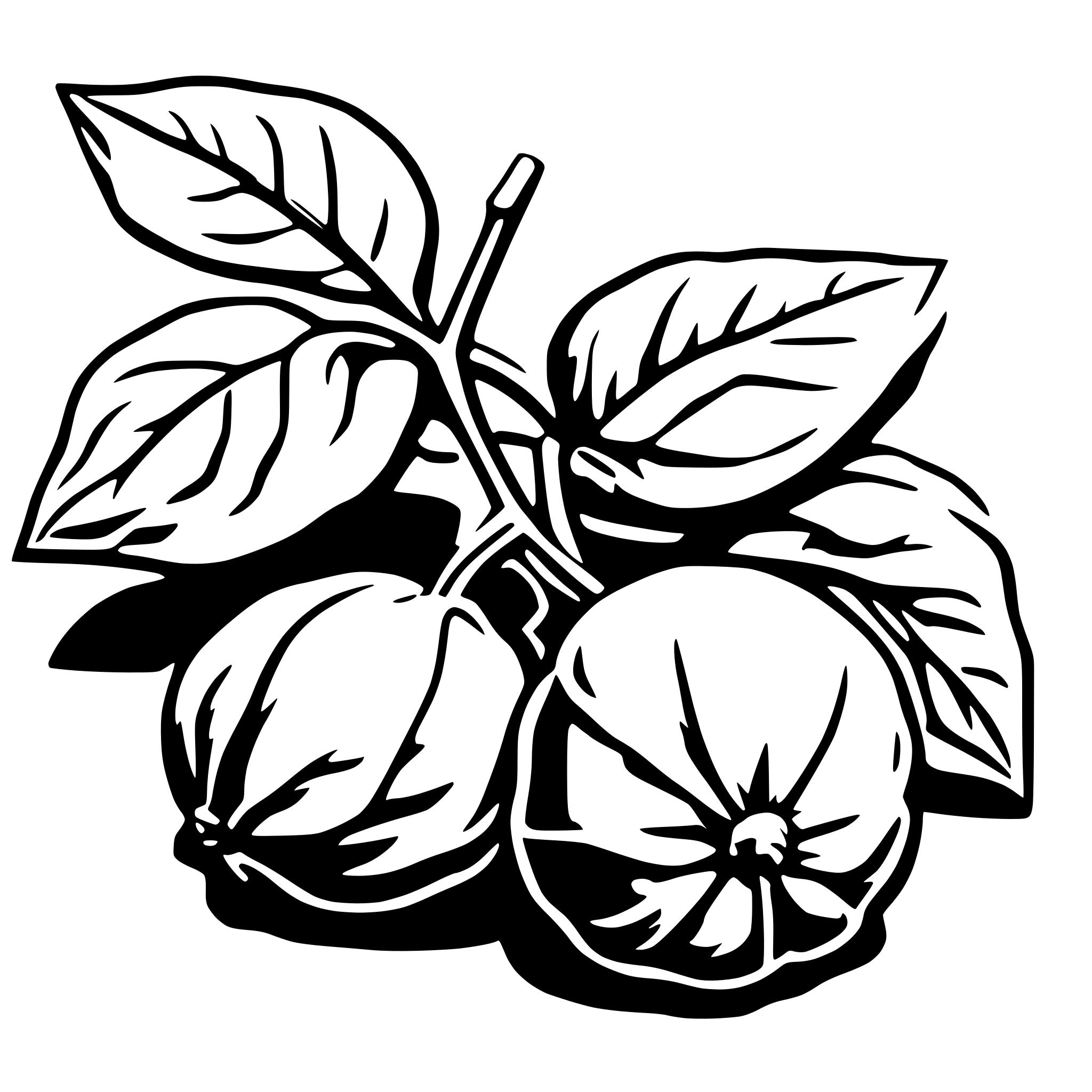 AI-generated SVG of a Physalis