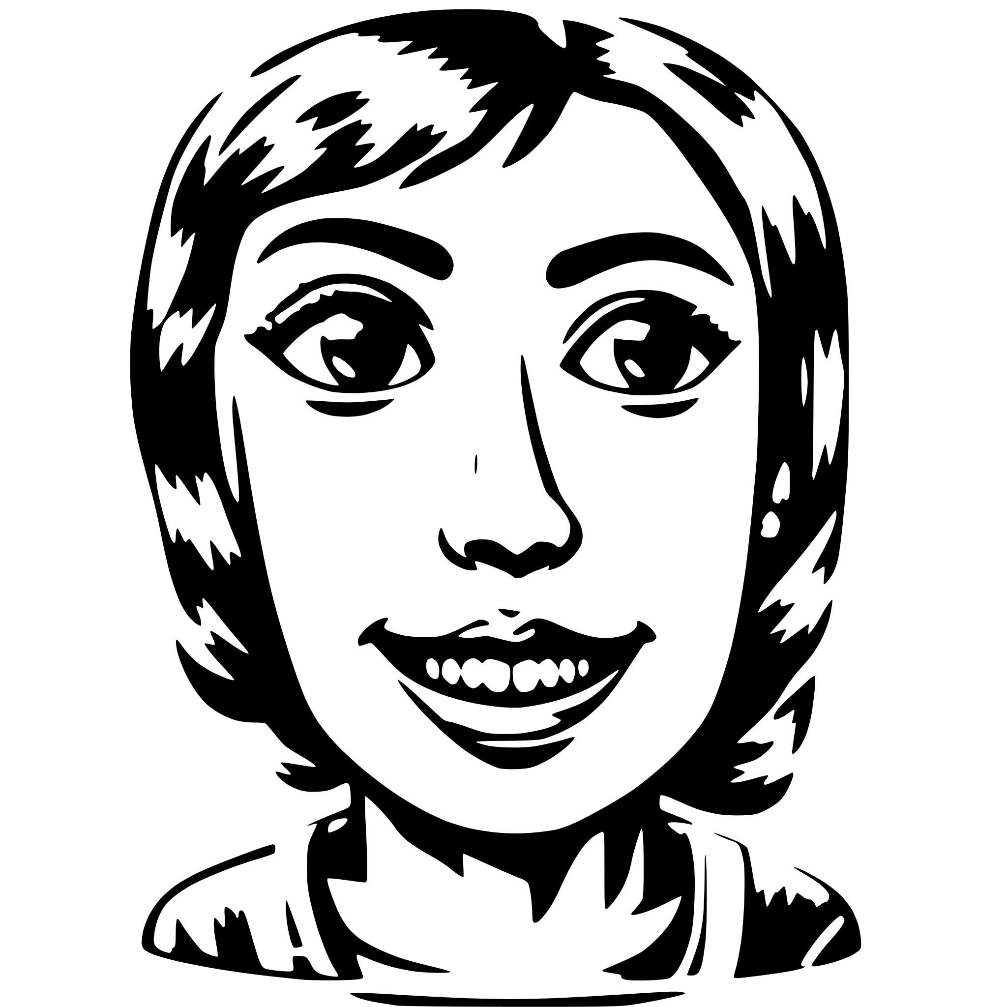 AI-generated SVG of a a cute computer screen with a face drawn by three lines. one for the mouth and two for eyebrows. No human character