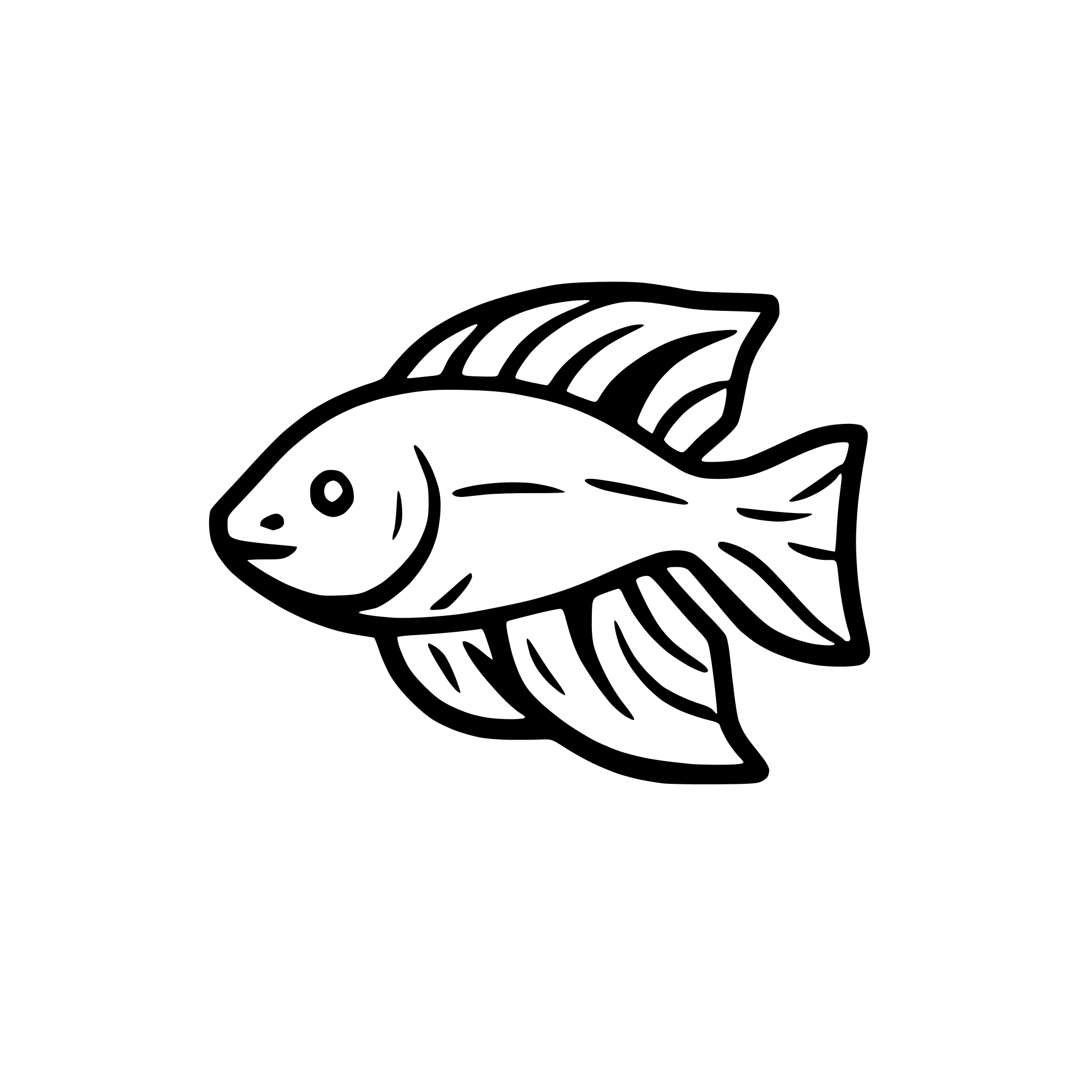 AI-generated SVG of a betta fish icon