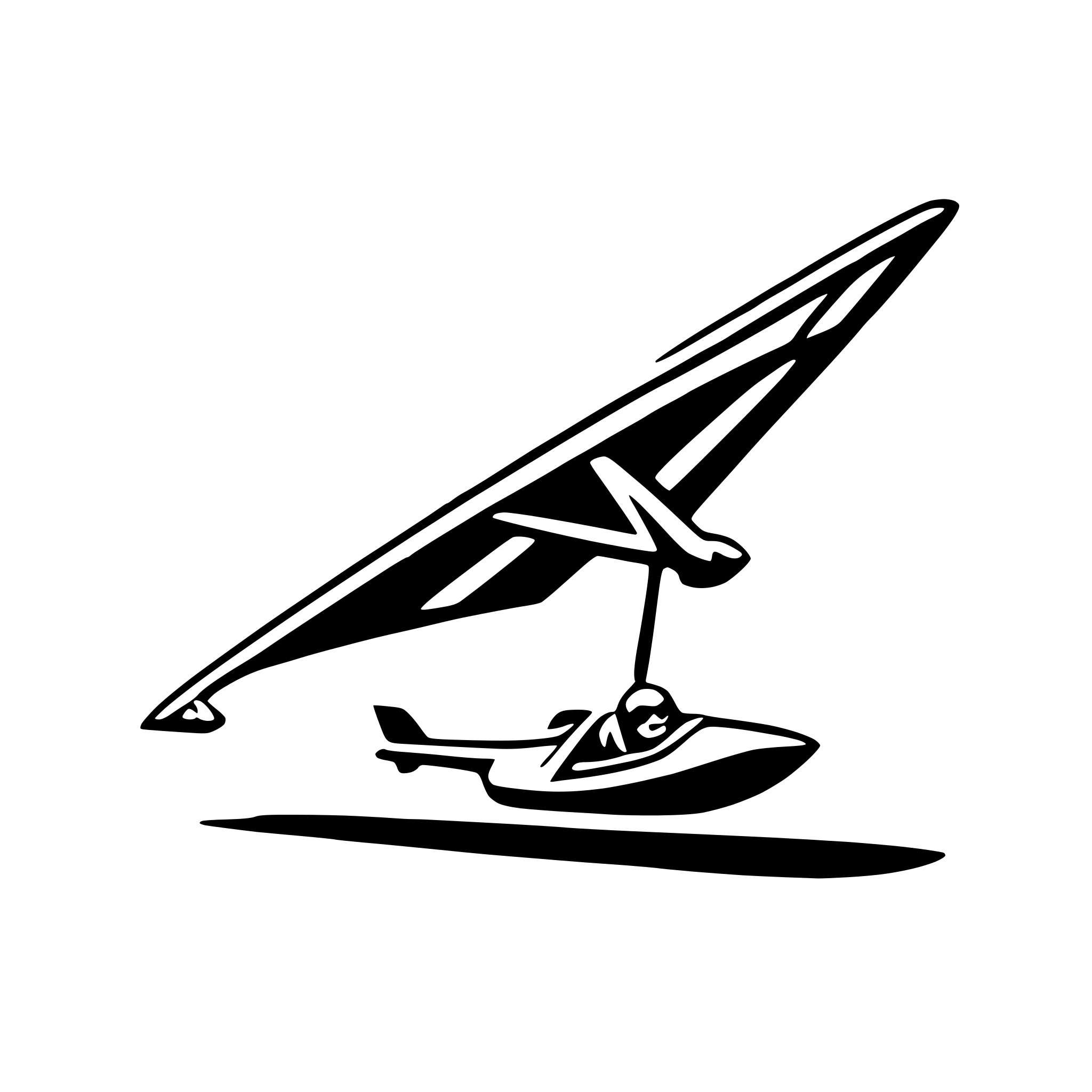 AI-generated SVG of a hang glider
