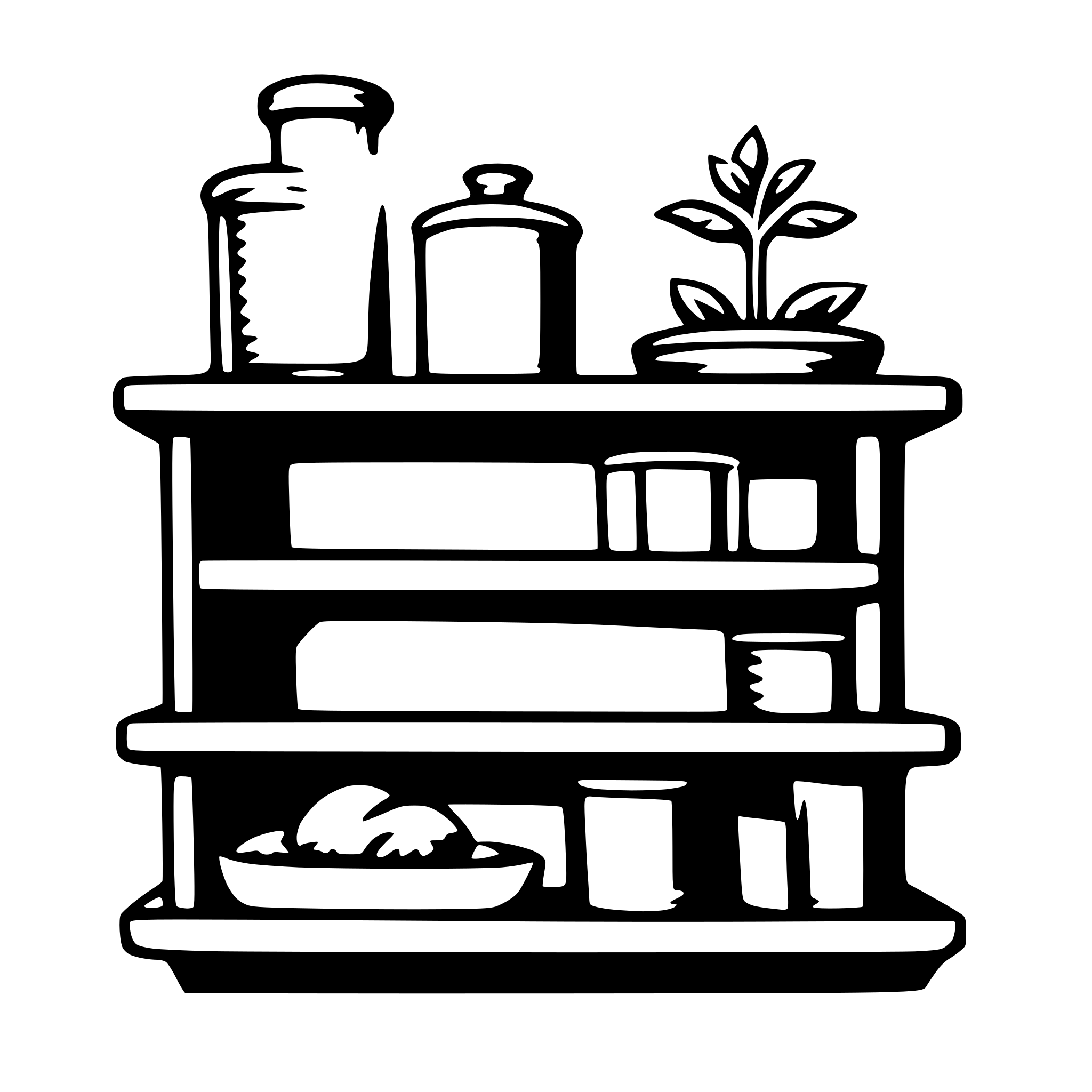 AI-generated SVG of 'shelf'